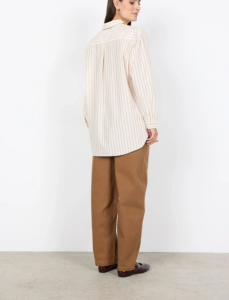 Soyaconcept - SC-BARDOT - langärmlige hemden - 1620 cream combi - 4