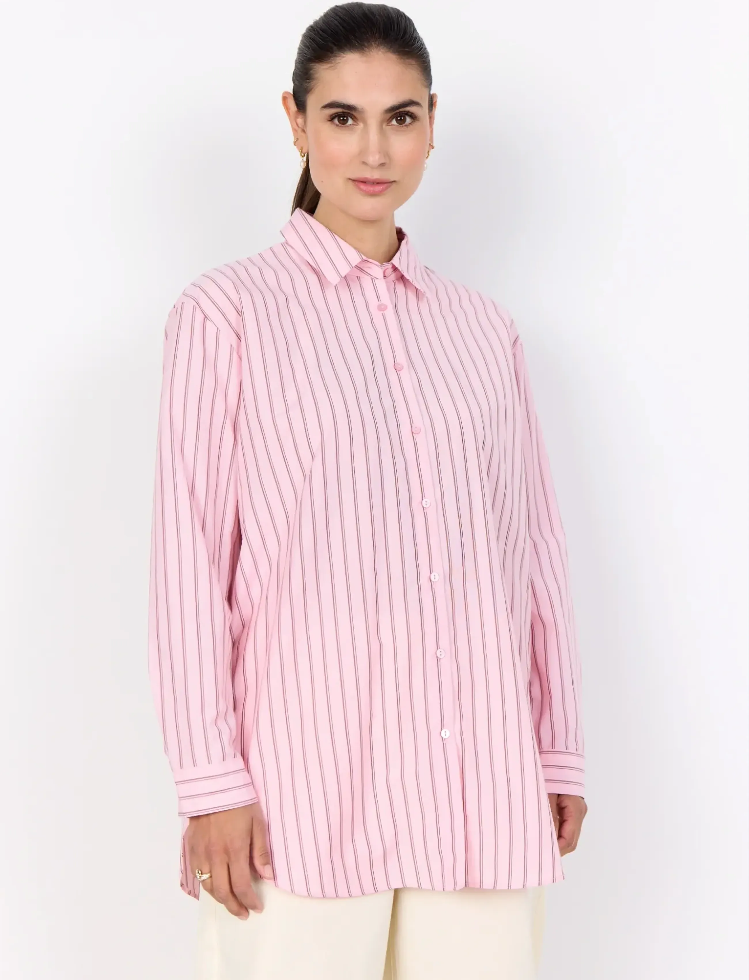 Soyaconcept Sc-Bardot, L, Pink, Skjorter > Langærmede, Dame