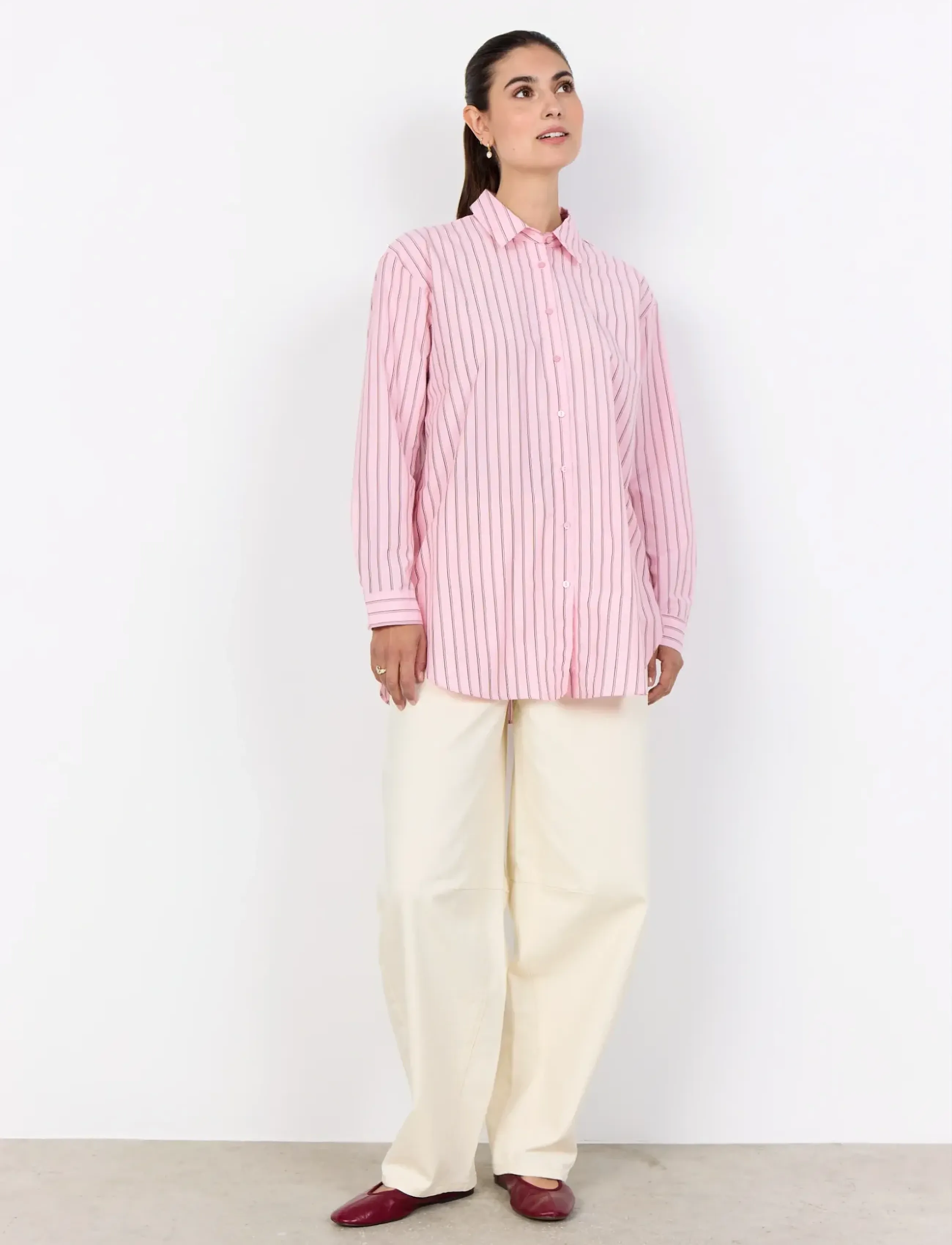 Soyaconcept - SC-BARDOT - långärmade skjortor - 4120c rose combi - 4
