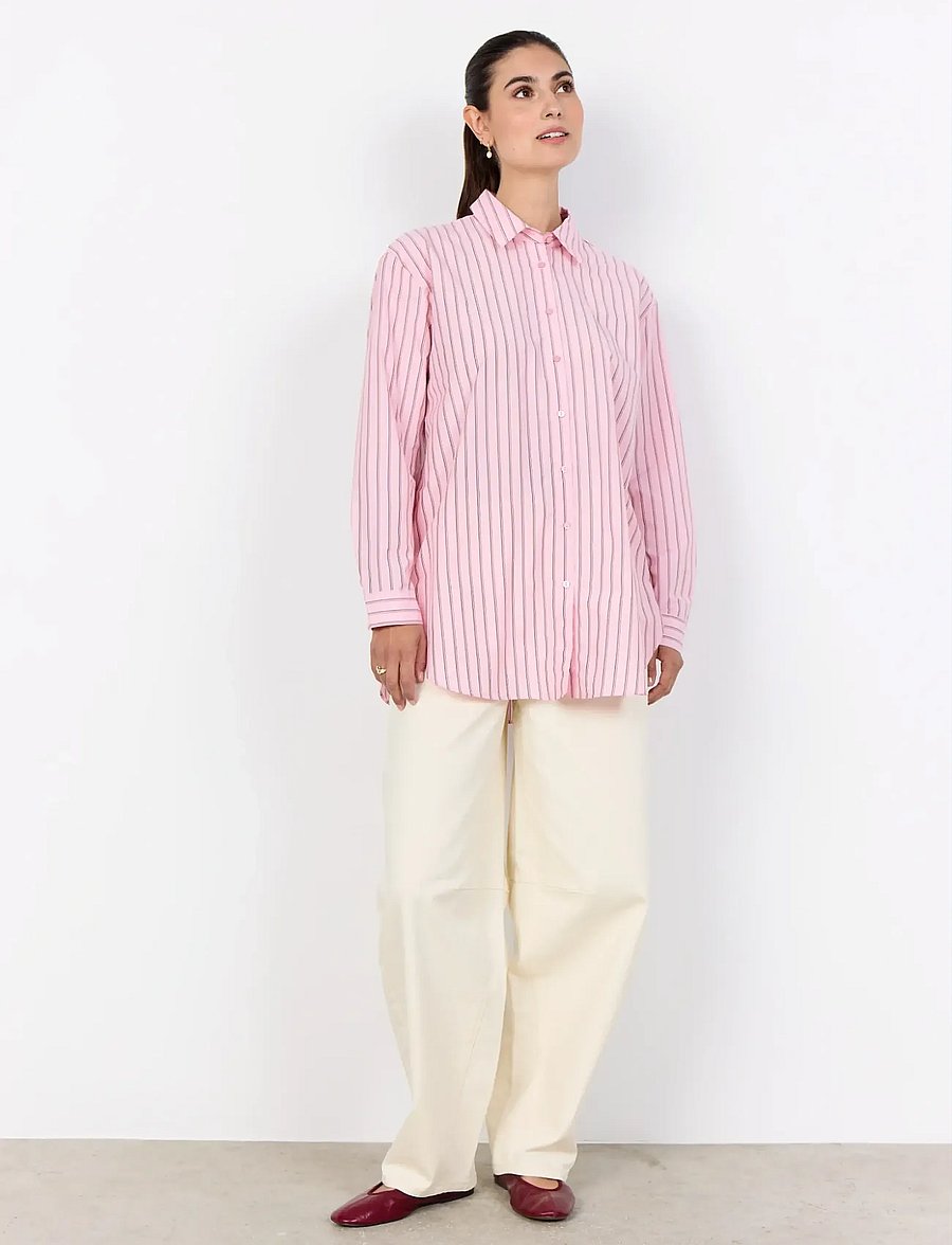 Soyaconcept - SC-BARDOT - langärmlige hemden - 4120c rose combi - 4