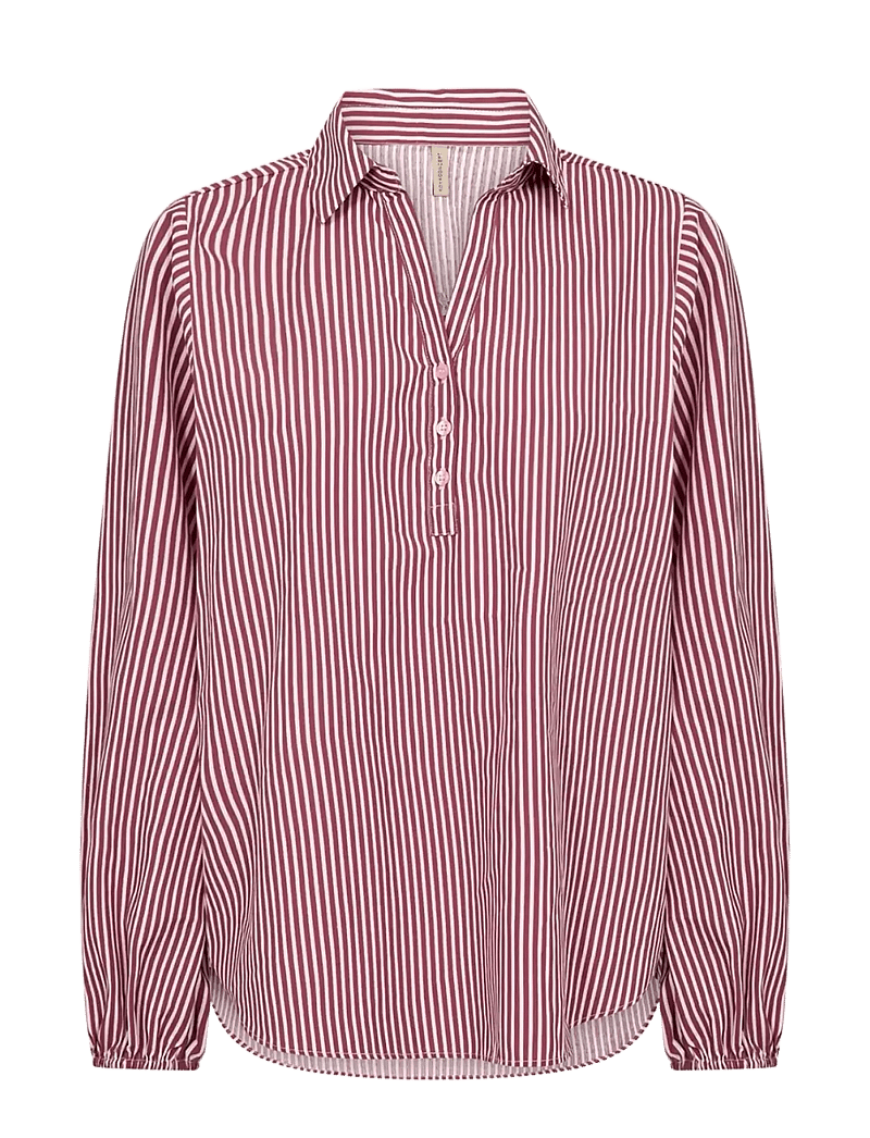Soyaconcept - SC-BELINDA - langärmlige hemden - 4470c dk. red combi - 1