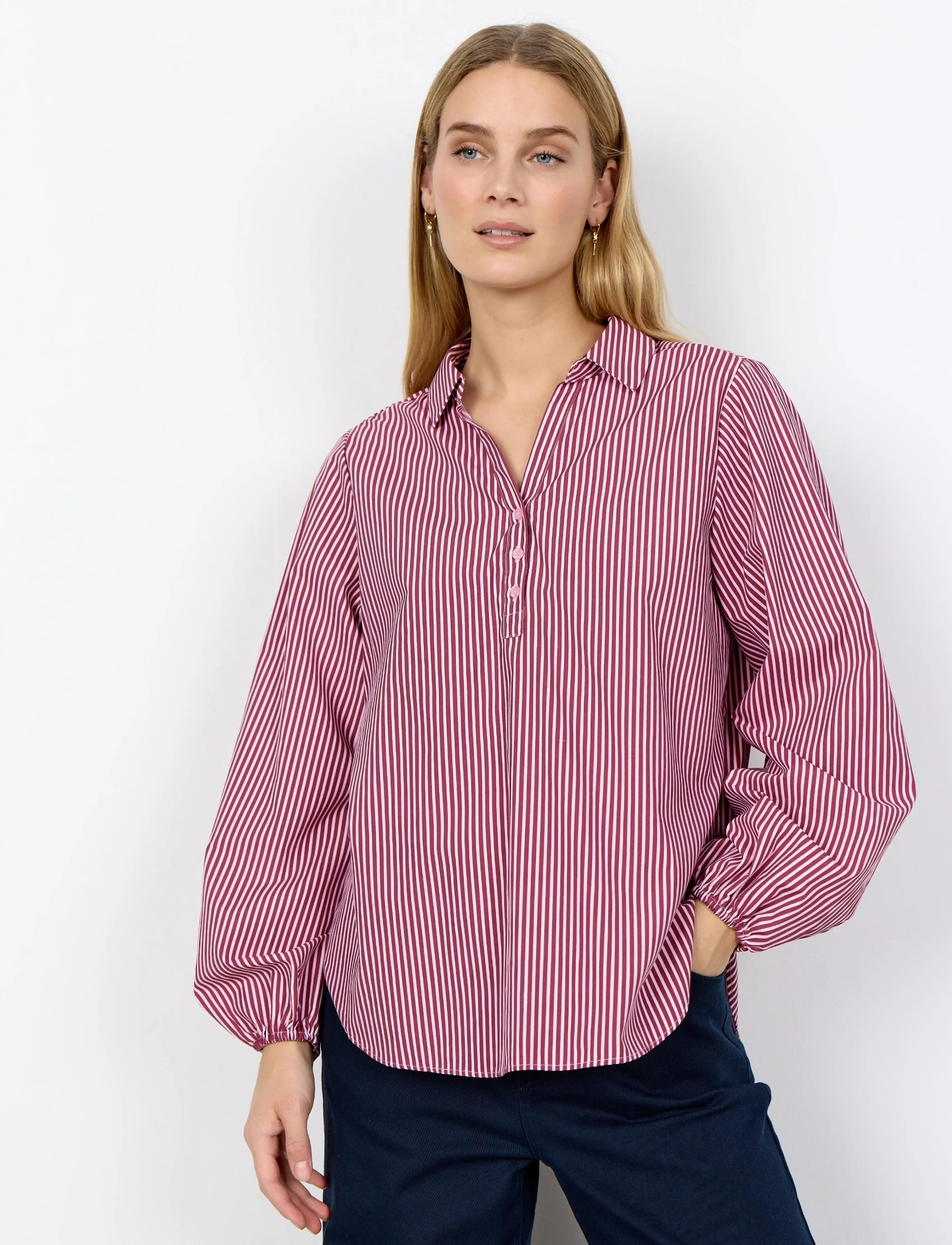 Soyaconcept SC-BELINDA - Bluser - 4470C DK. RED COMBI / burgundy