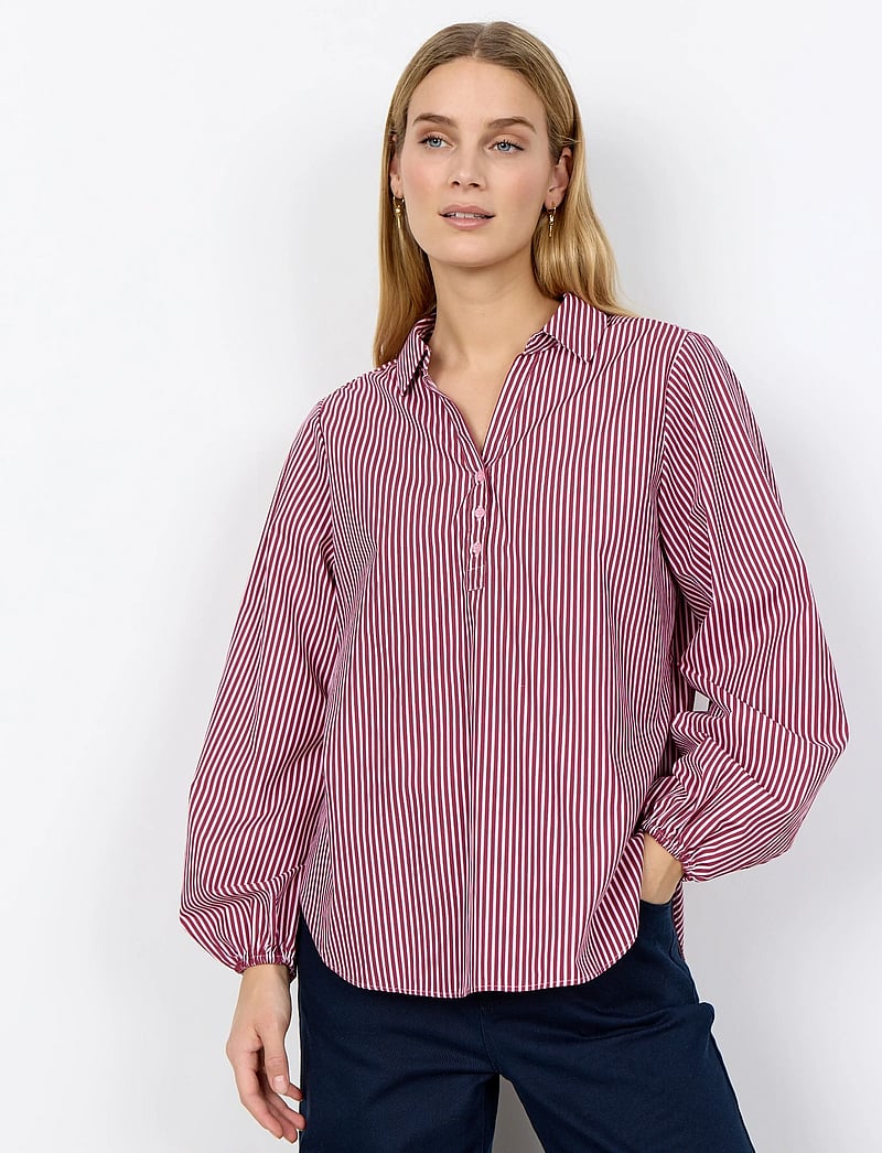 Soyaconcept - SC-BELINDA - langärmlige hemden - 4470c dk. red combi - 0