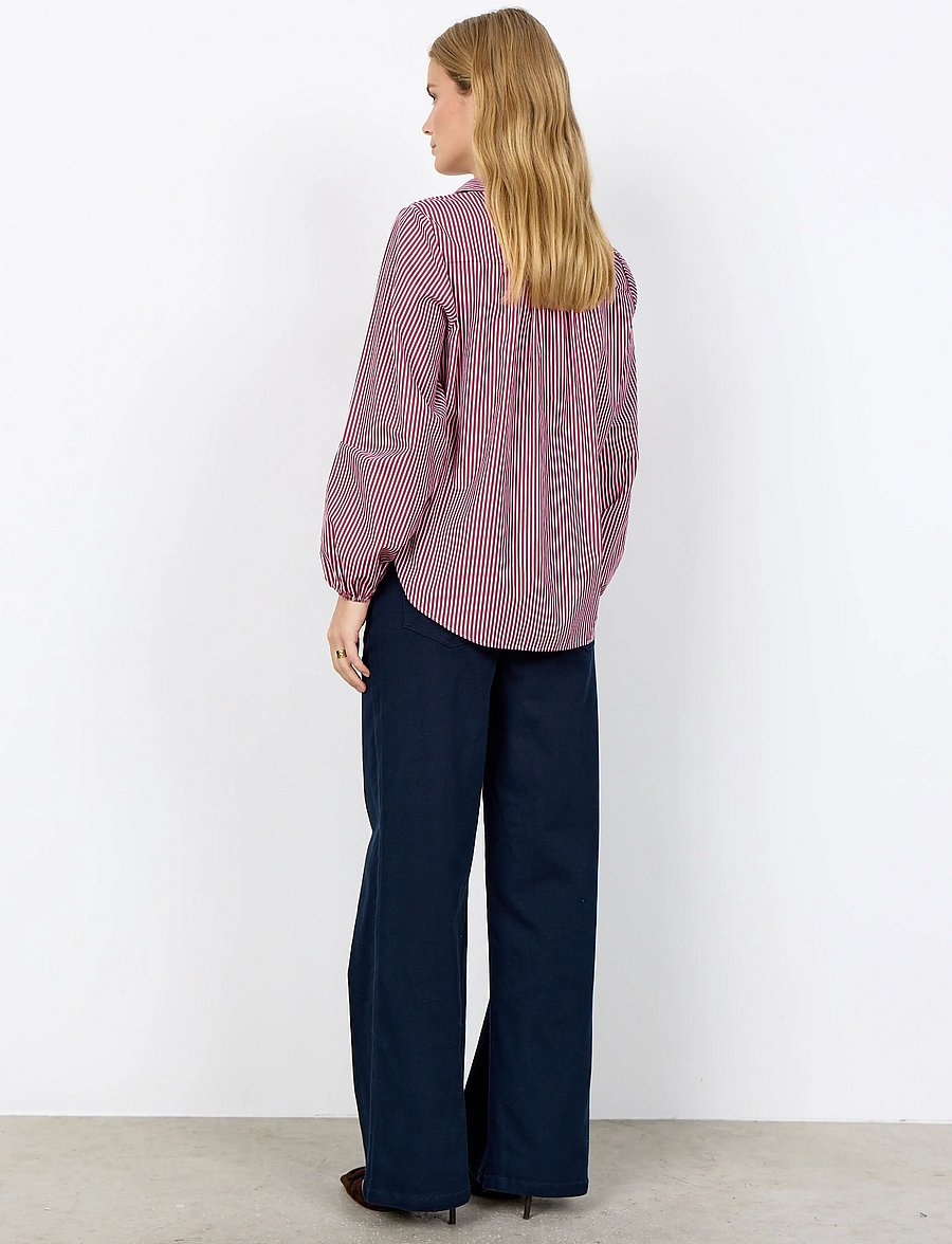 Soyaconcept - SC-BELINDA - pikkade varrukatega särgid - 4470c dk. red combi - 4