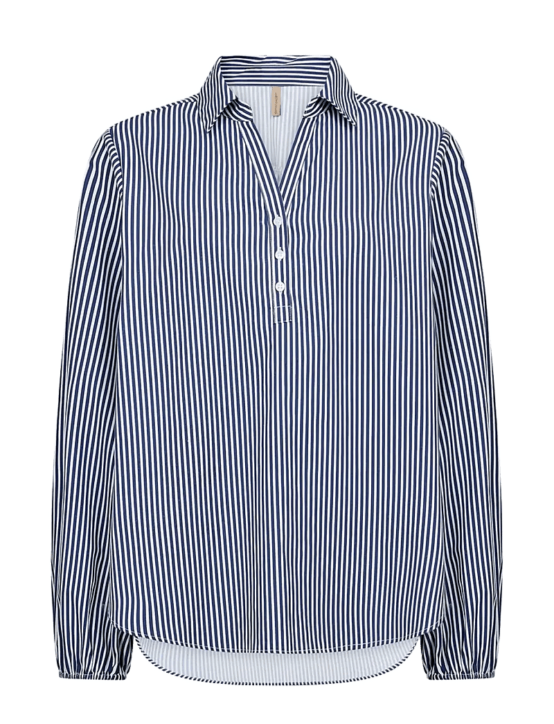 Soyaconcept - SC-BELINDA - long-sleeved shirts - 6910 navy combi - 1
