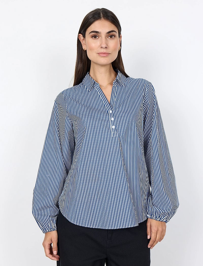 Soyaconcept - SC-BELINDA - long-sleeved shirts - 6910 navy combi - 0
