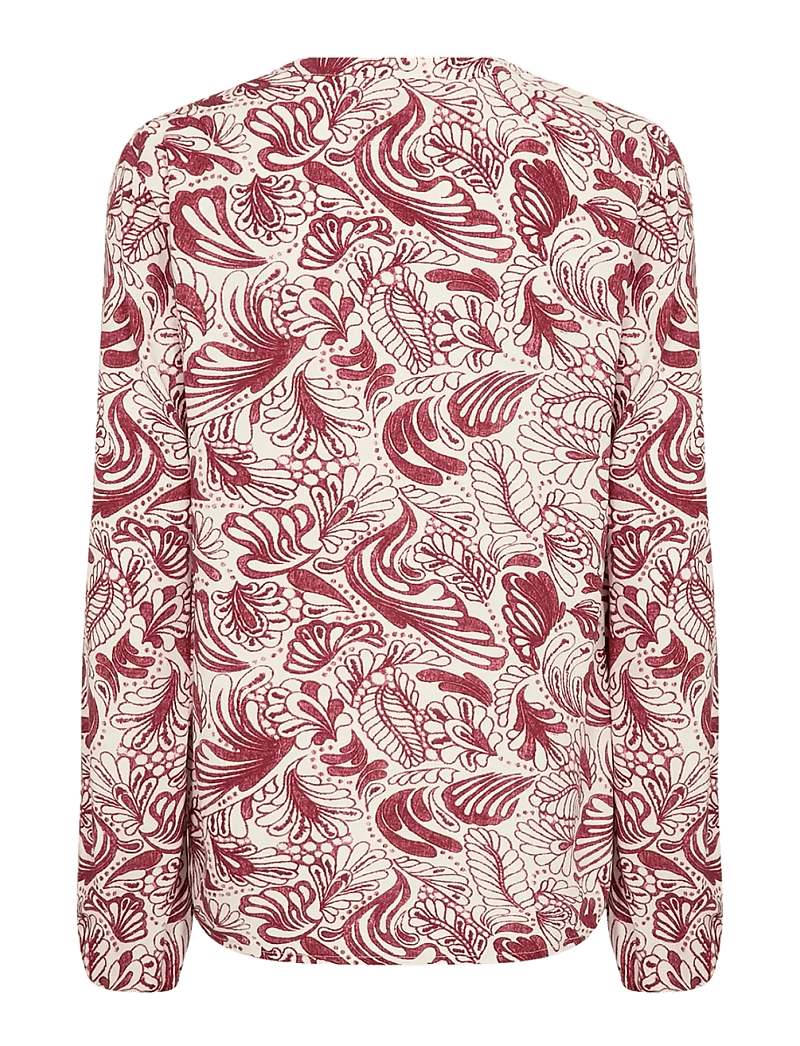 Soyaconcept - SC-BAYAN - langärmlige blusen - 4470c dk. red combi - 2