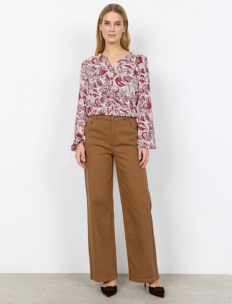 Soyaconcept - SC-BAYAN - langärmlige blusen - 4470c dk. red combi - 3