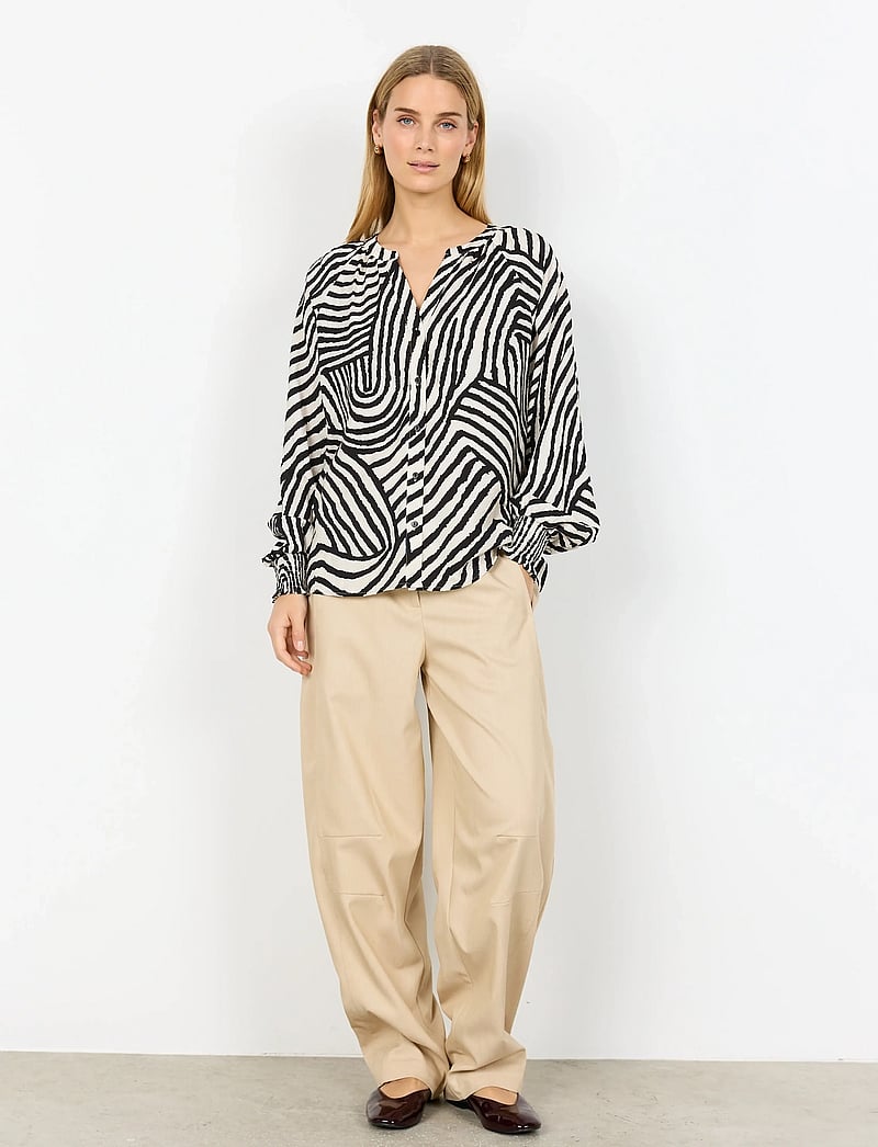 Soyaconcept - SC-BECCA - pikkade varrukatega särgid - 9999 black combi - 3