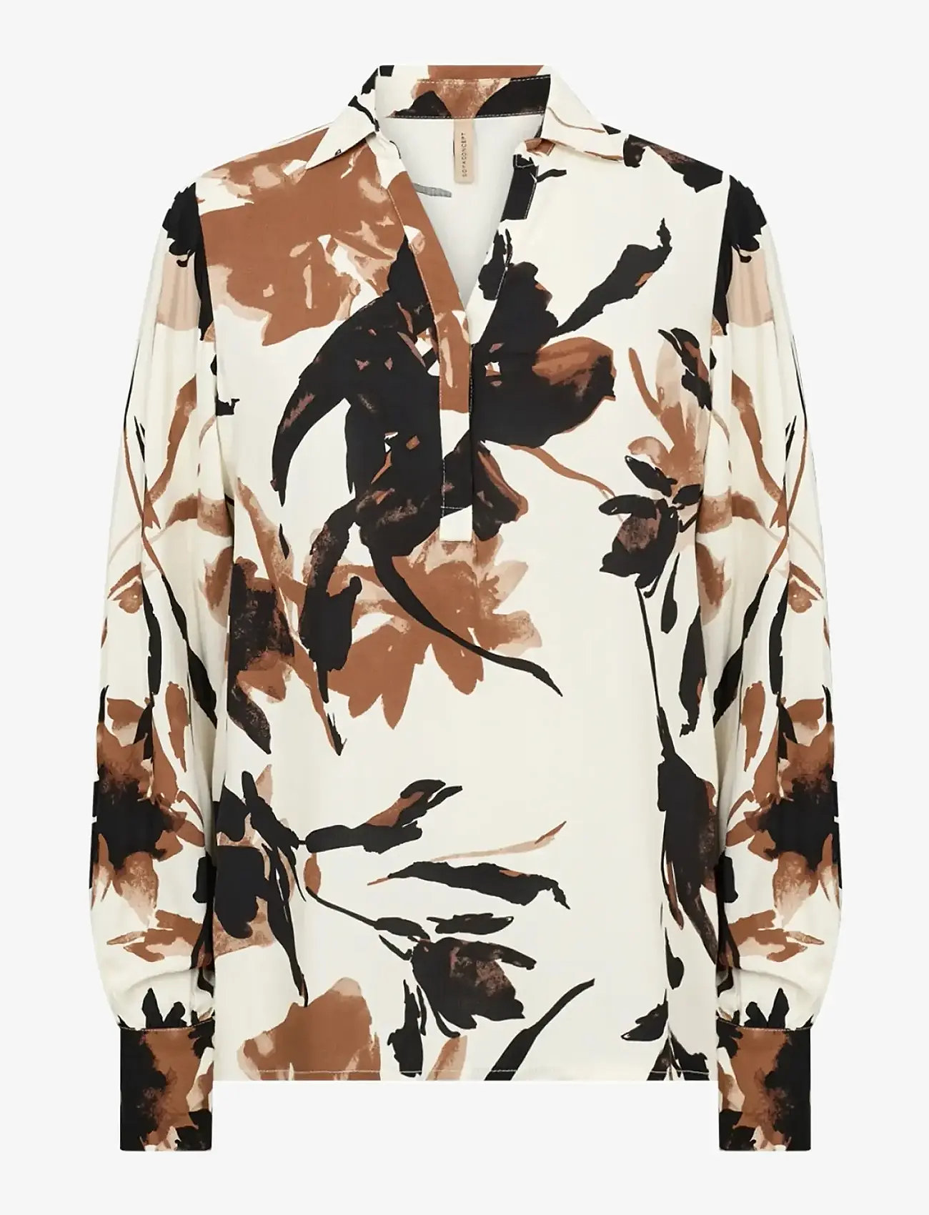 Soyaconcept - SC-BENE - long-sleeved shirts - 8170 camel combi - 1