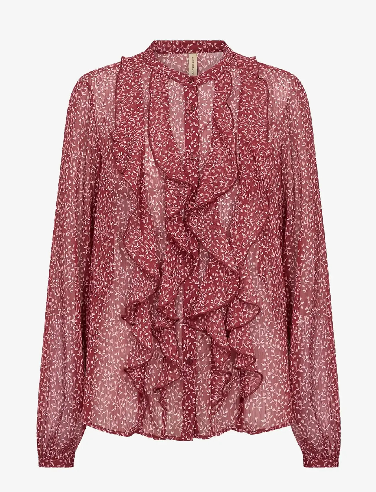 Soyaconcept - SC-BEBBIE - långärmade skjortor - 4470c dk. red combi - 1