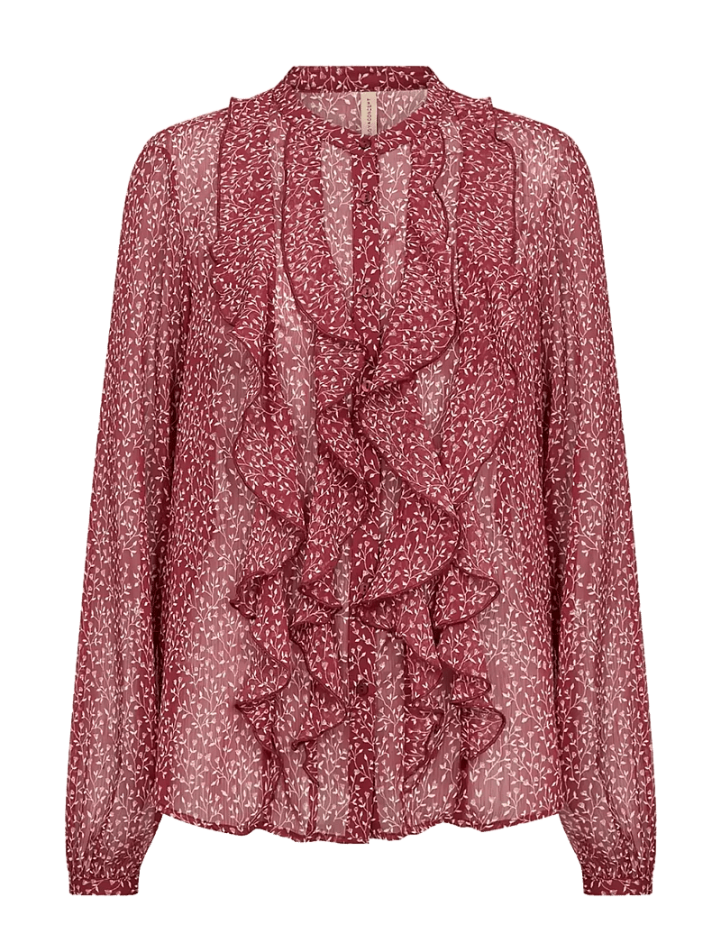 Soyaconcept - SC-BEBBIE - långärmade skjortor - 4470c dk. red combi - 1