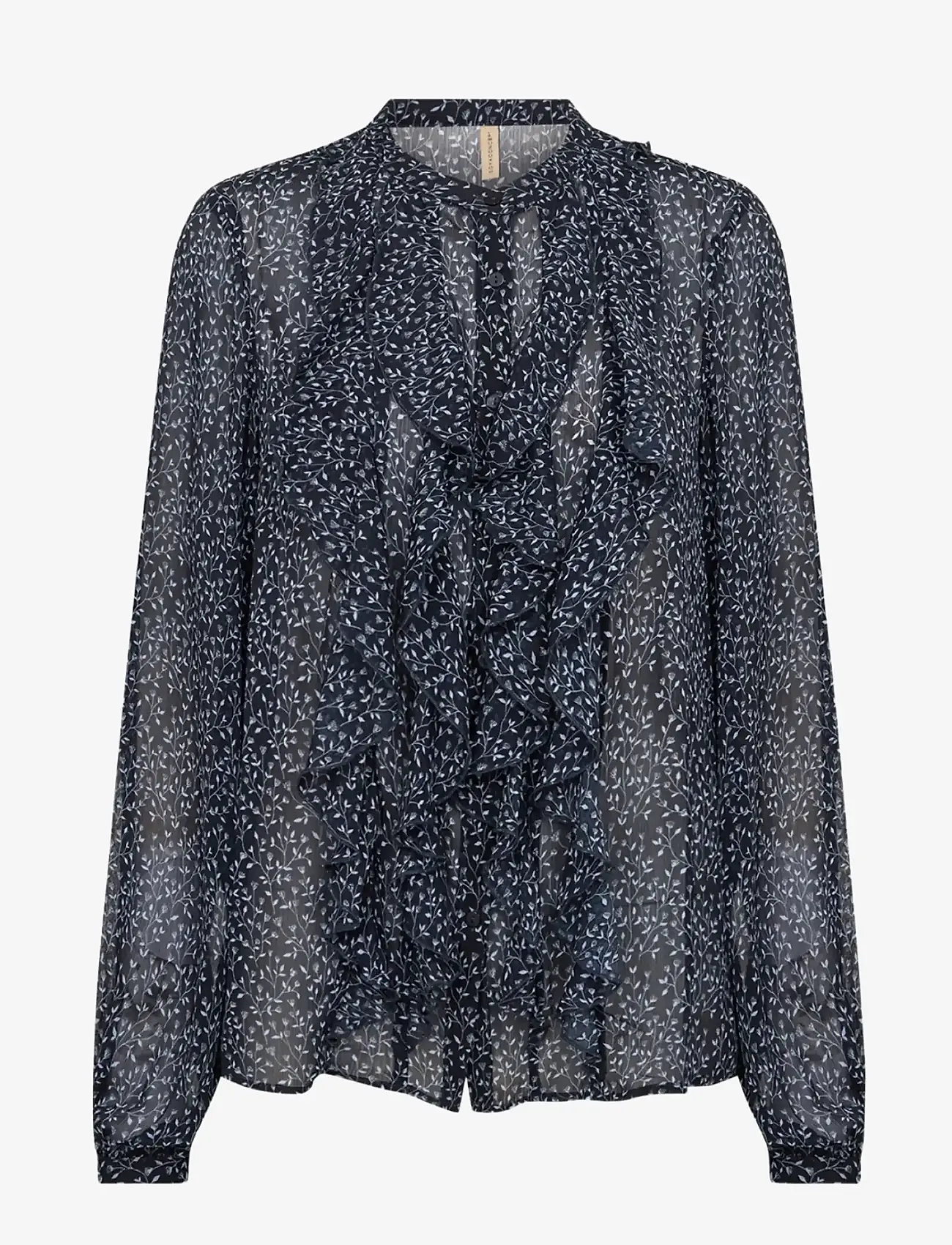 Soyaconcept - SC-BEBBIE - långärmade skjortor - 6910 navy combi - 1