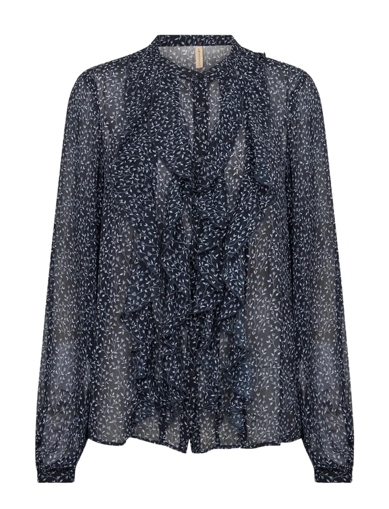 Soyaconcept - SC-BEBBIE - langärmlige blusen - 6910 navy combi - 1