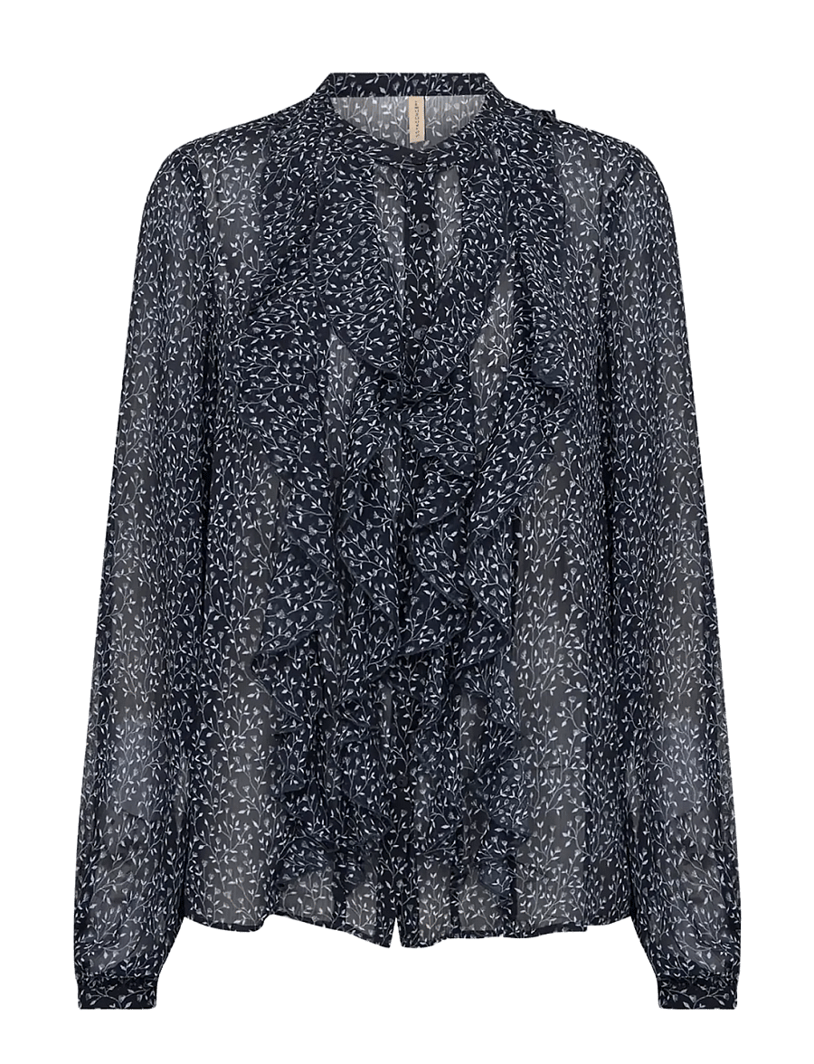 Soyaconcept - SC-BEBBIE - langärmlige hemden - 6910 navy combi - 1