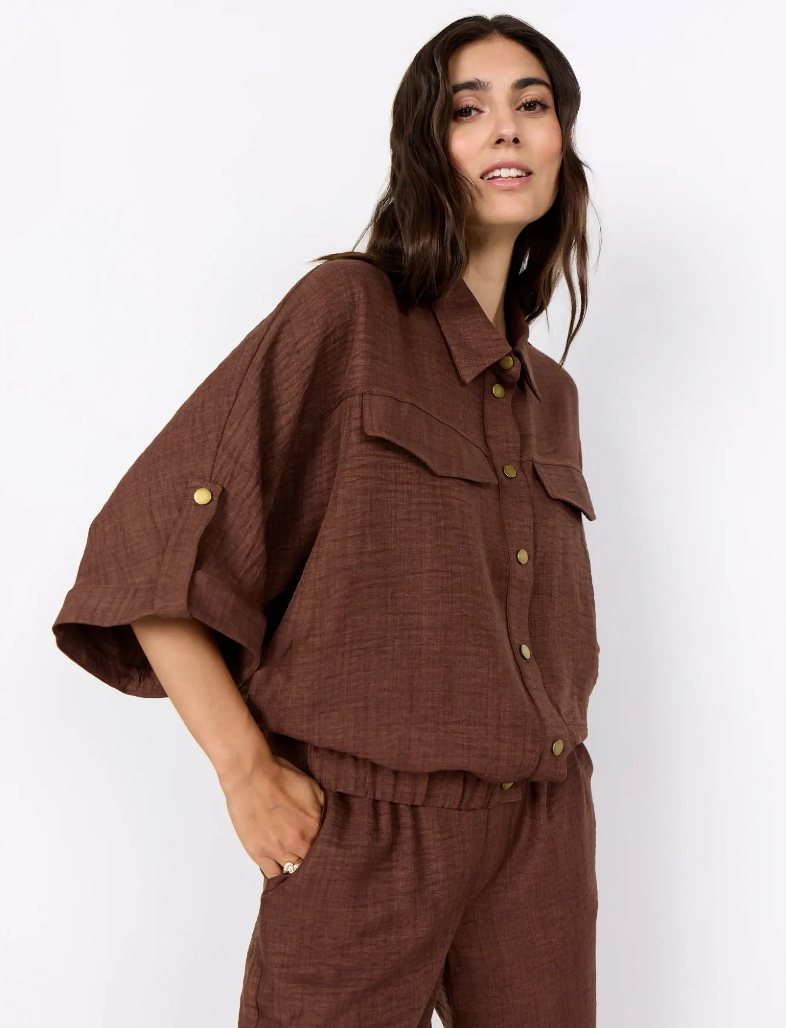 Soyaconcept SC-CHARISSA - Bluser & Skjorter - 8900 ROCKY ROAD / brown