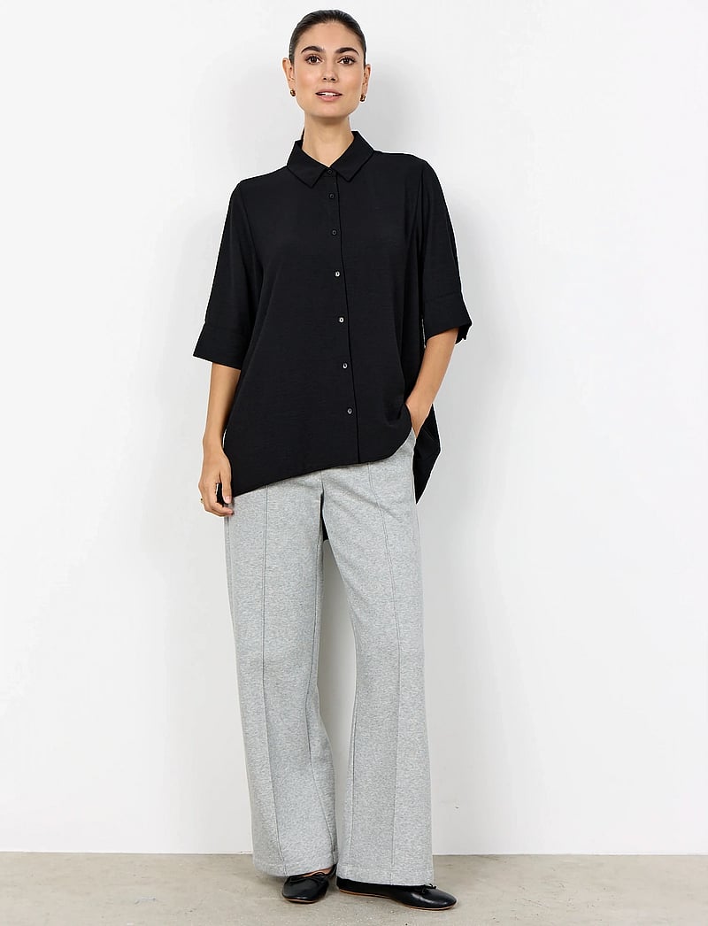 Soyaconcept - SC-CATH - kurzärmlige hemden - 9999 black - 3