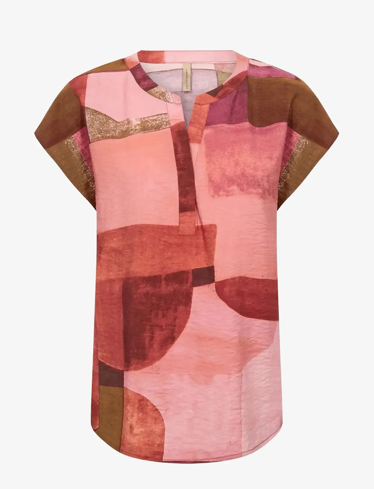 Soyaconcept - SC-CATANIA - kurzämlige blusen - 4390 rapture rose combi - 1