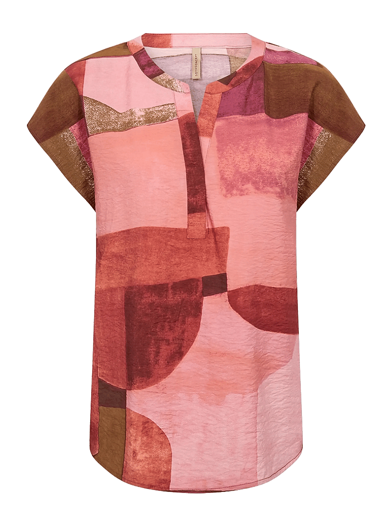 Soyaconcept - SC-CATANIA - kortärmade blusar - 4390 rapture rose combi - 1