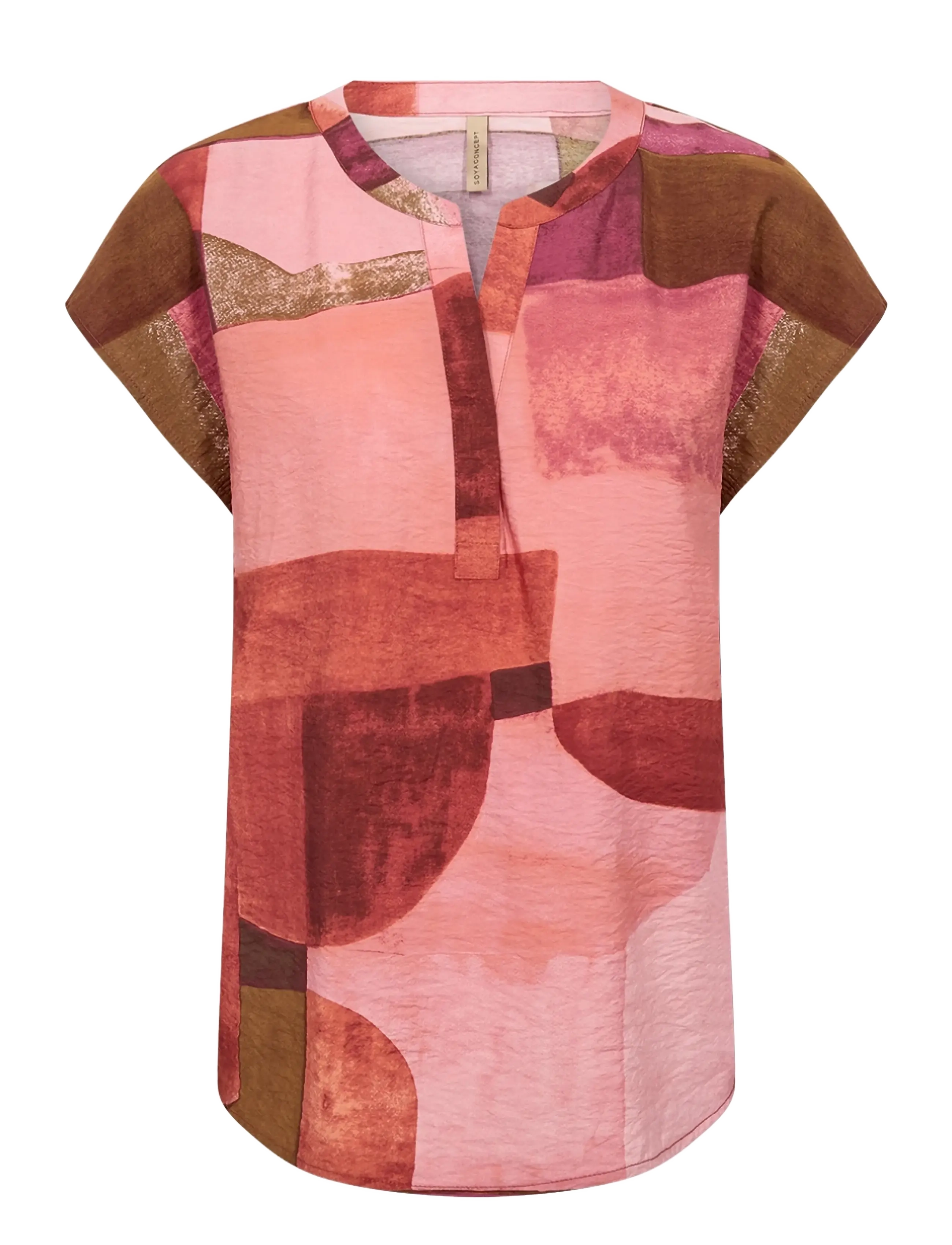 Soyaconcept - SC-CATANIA - kortärmade blusar - 4390 rapture rose combi - 1
