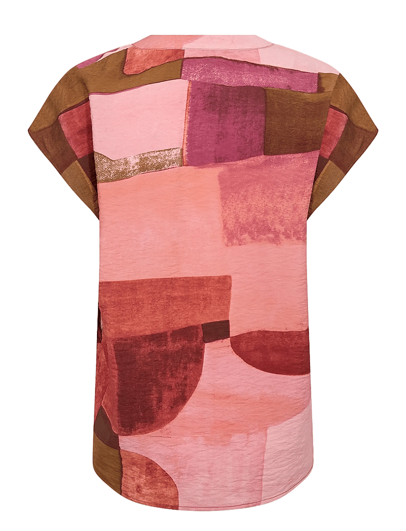 Soyaconcept - SC-CATANIA - kortärmade blusar - 4390 rapture rose combi - 2