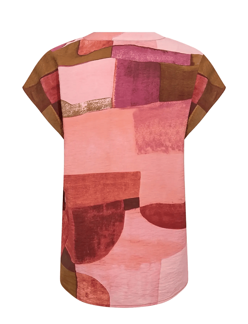 Soyaconcept - SC-CATANIA - kurzämlige blusen - 4390 rapture rose combi - 2