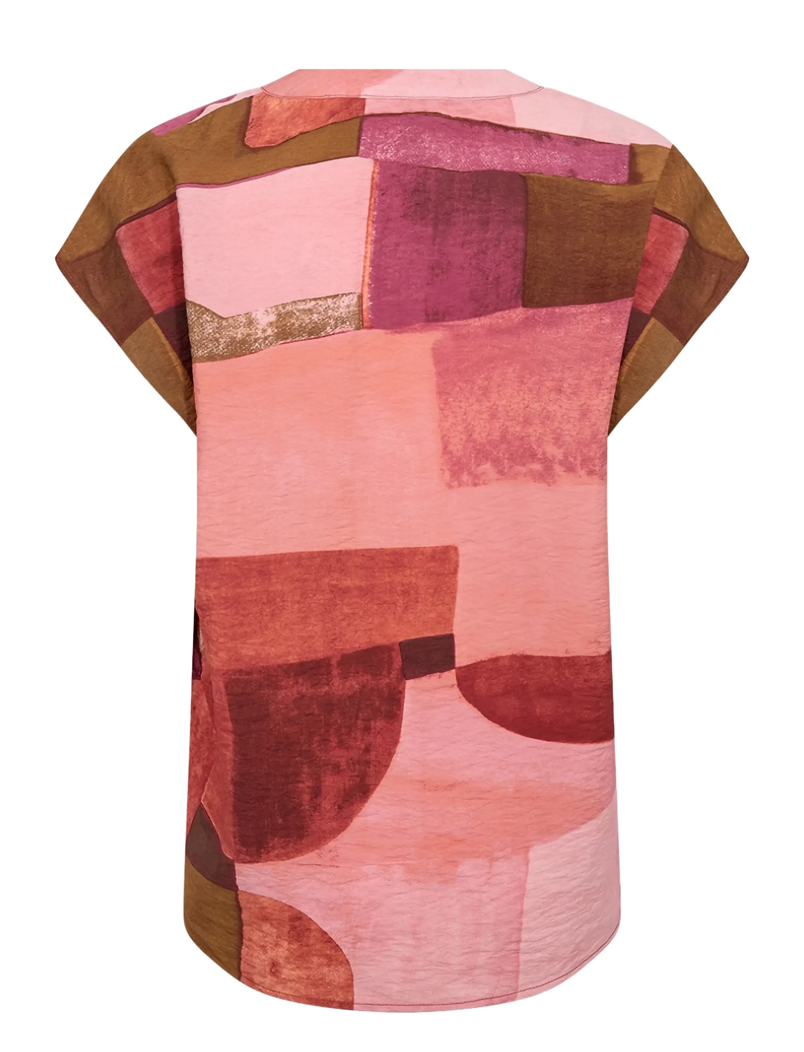Soyaconcept - SC-CATANIA - kortärmade blusar - 4390 rapture rose combi - 2