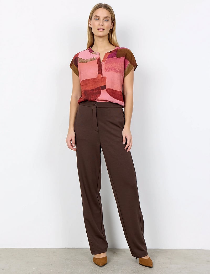 Soyaconcept - SC-CATANIA - kortärmade blusar - 4390 rapture rose combi - 3