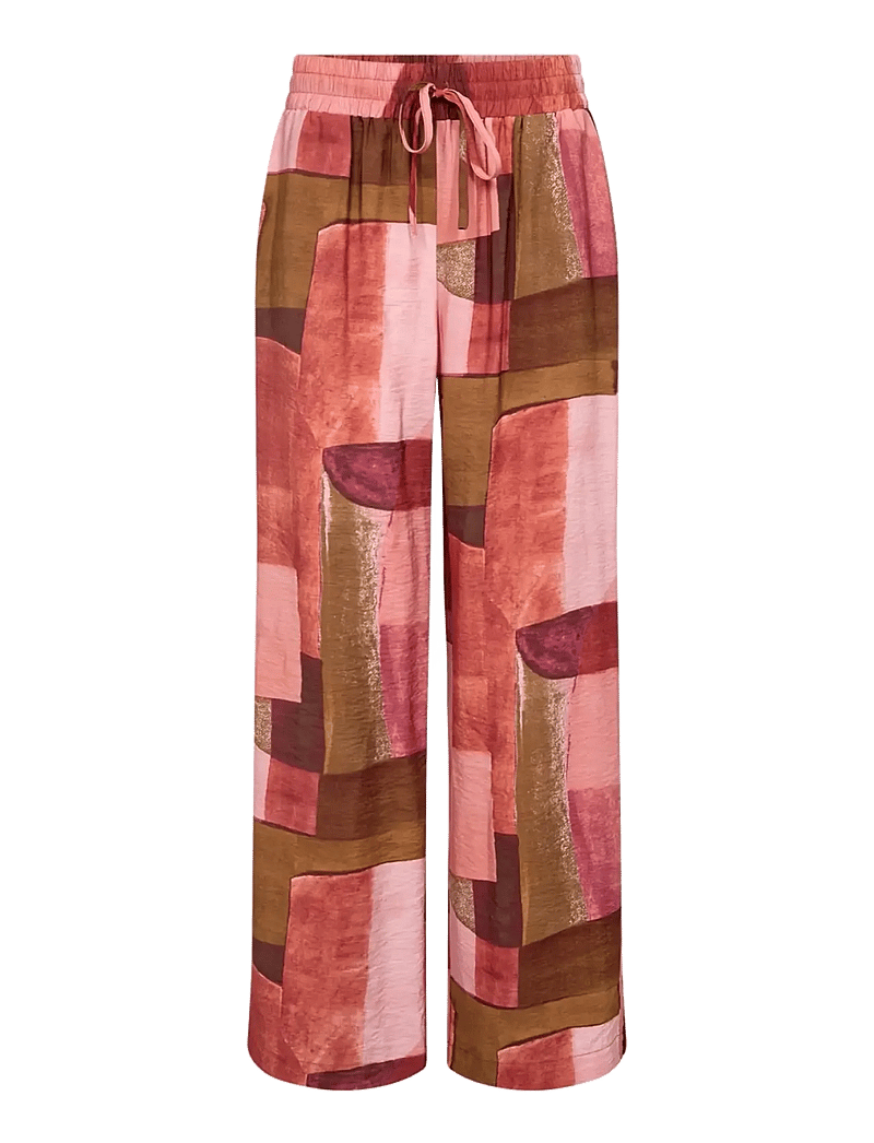 Soyaconcept - SC-CATANIA - bukser med brede ben - 4390 rapture rose combi - 1