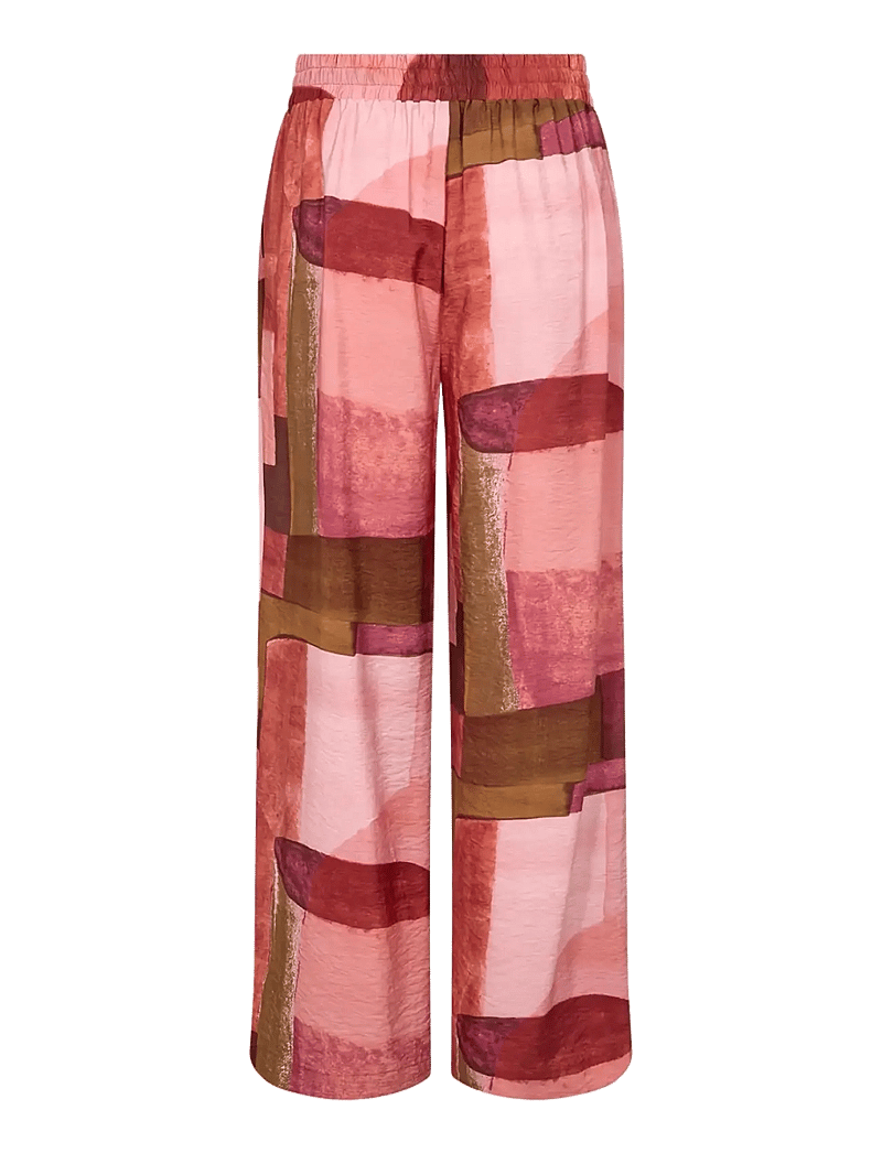 Soyaconcept - SC-CATANIA - bukser med brede ben - 4390 rapture rose combi - 2