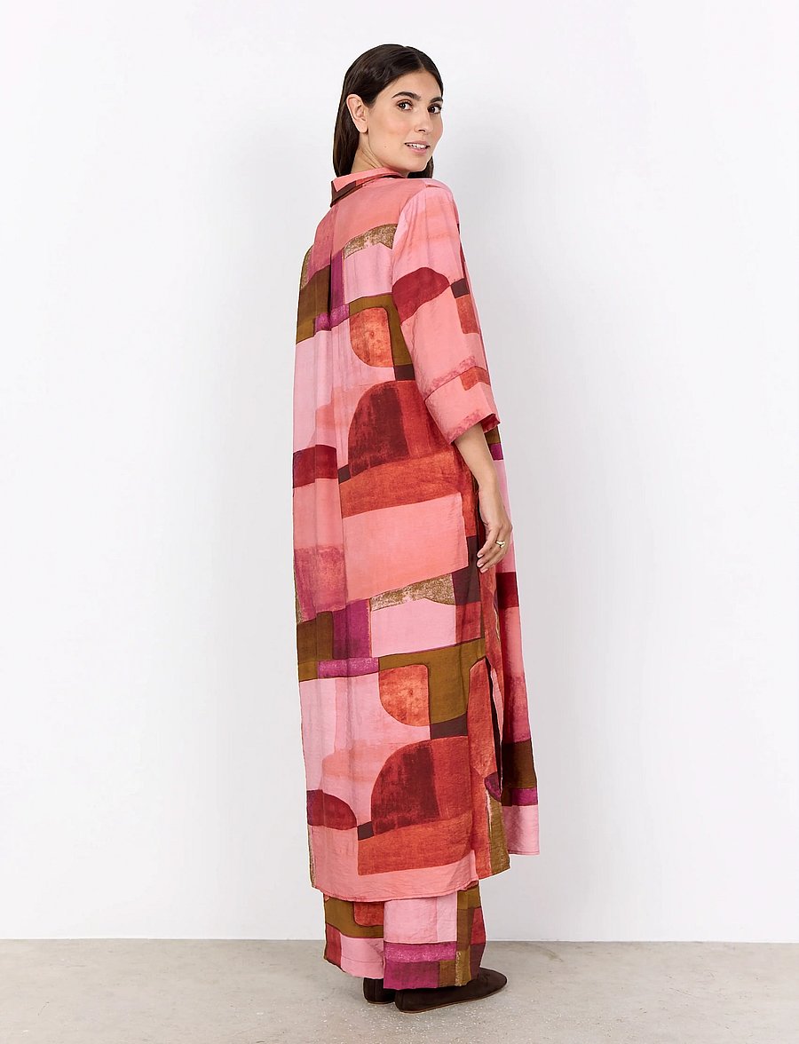 Soyaconcept - SC-CATANIA - sukienki koszulowe - 4390 rapture rose combi - 5