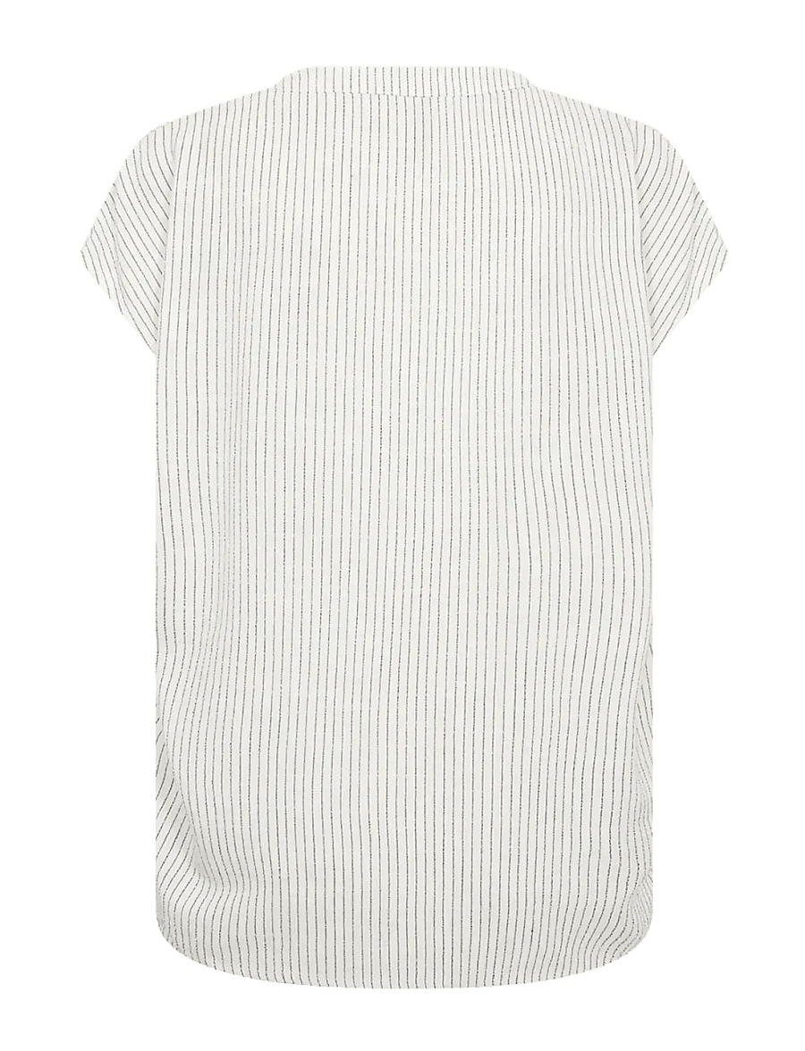 Soyaconcept - SC-CANNIE - kurzärmelige blusen - 1100 offwhite combi - 2