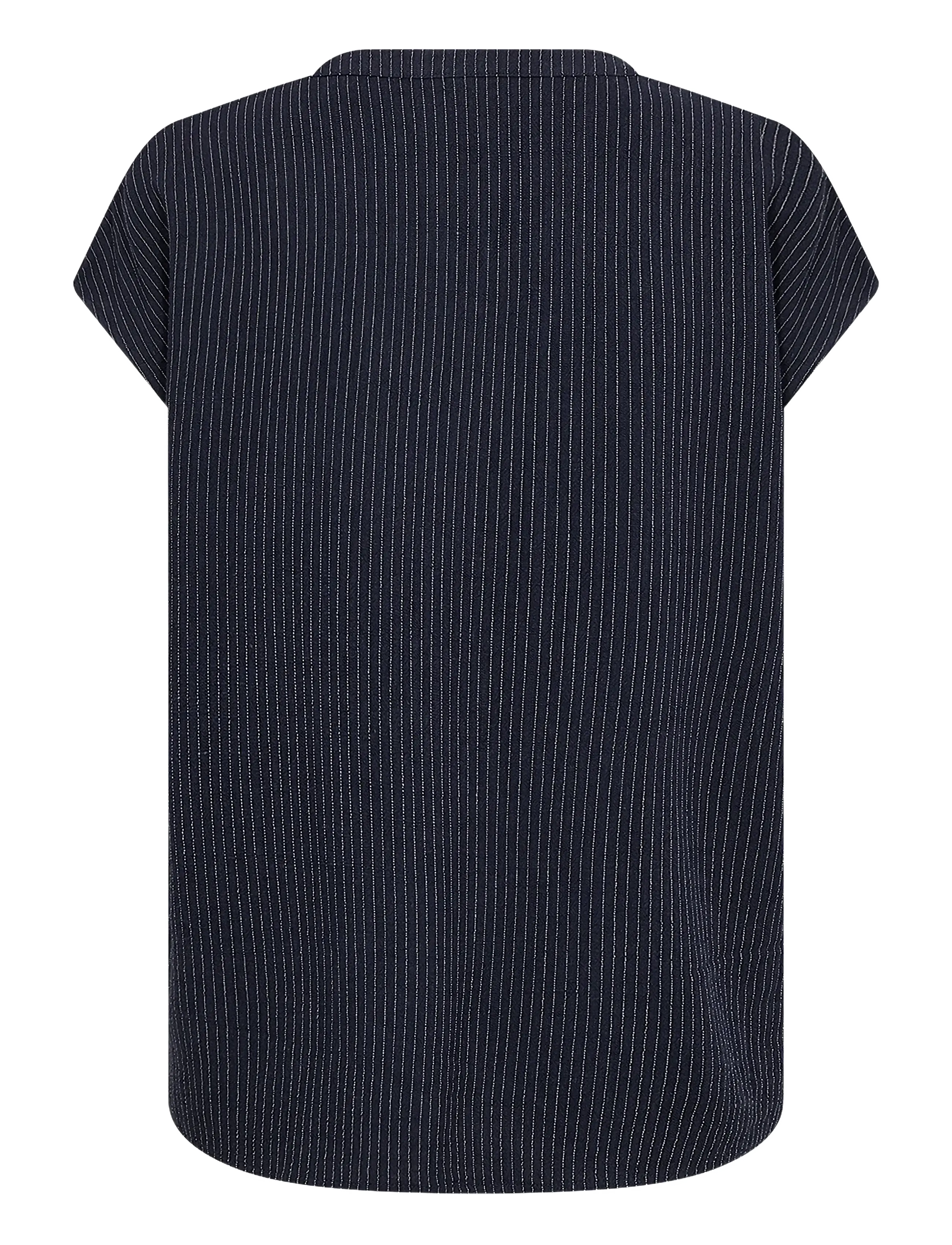 Soyaconcept - SC-CANNIE - kurzämlige blusen - 6910 navy combi - 2