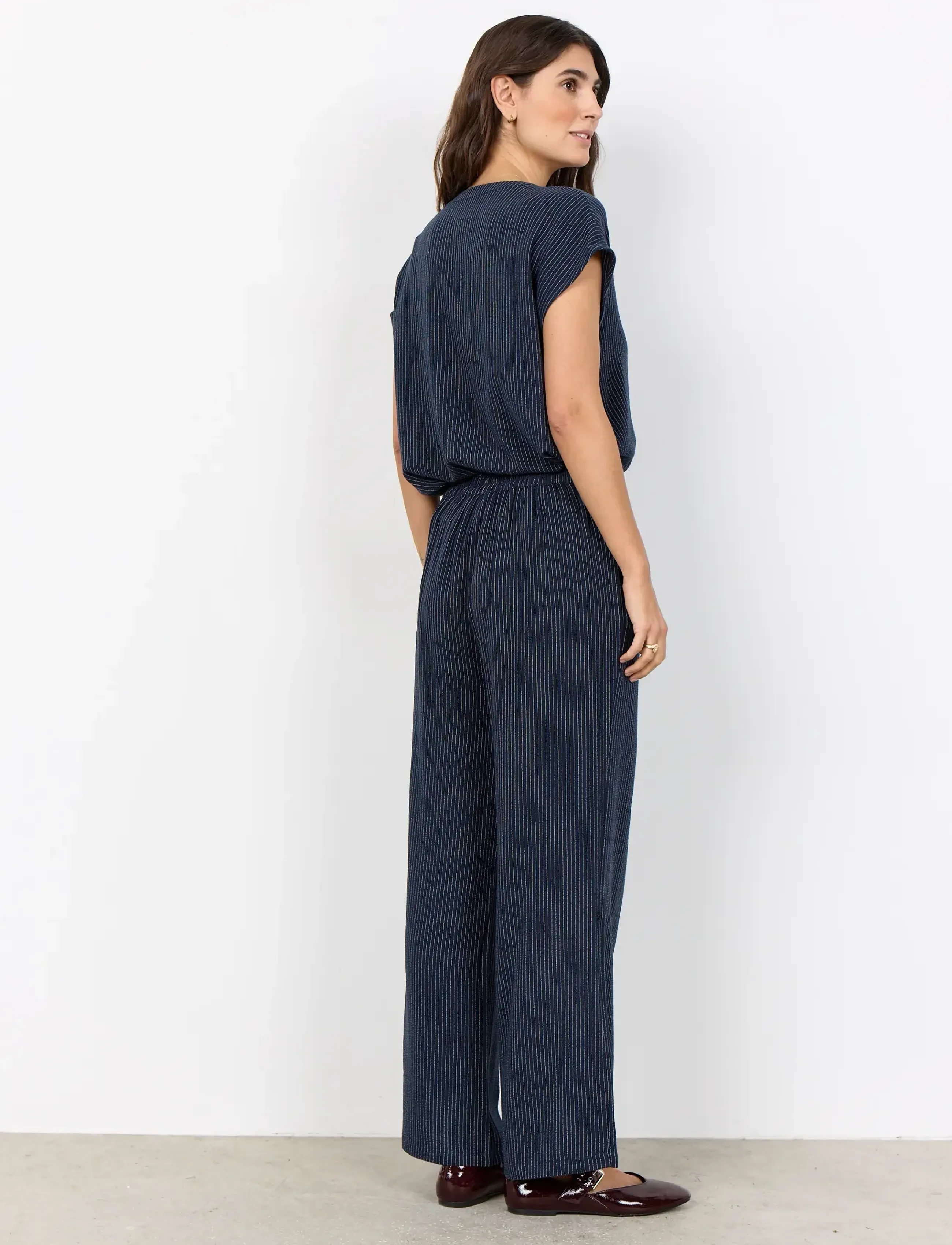 Soyaconcept - SC-CANNIE - kurzämlige blusen - 6910 navy combi - 4