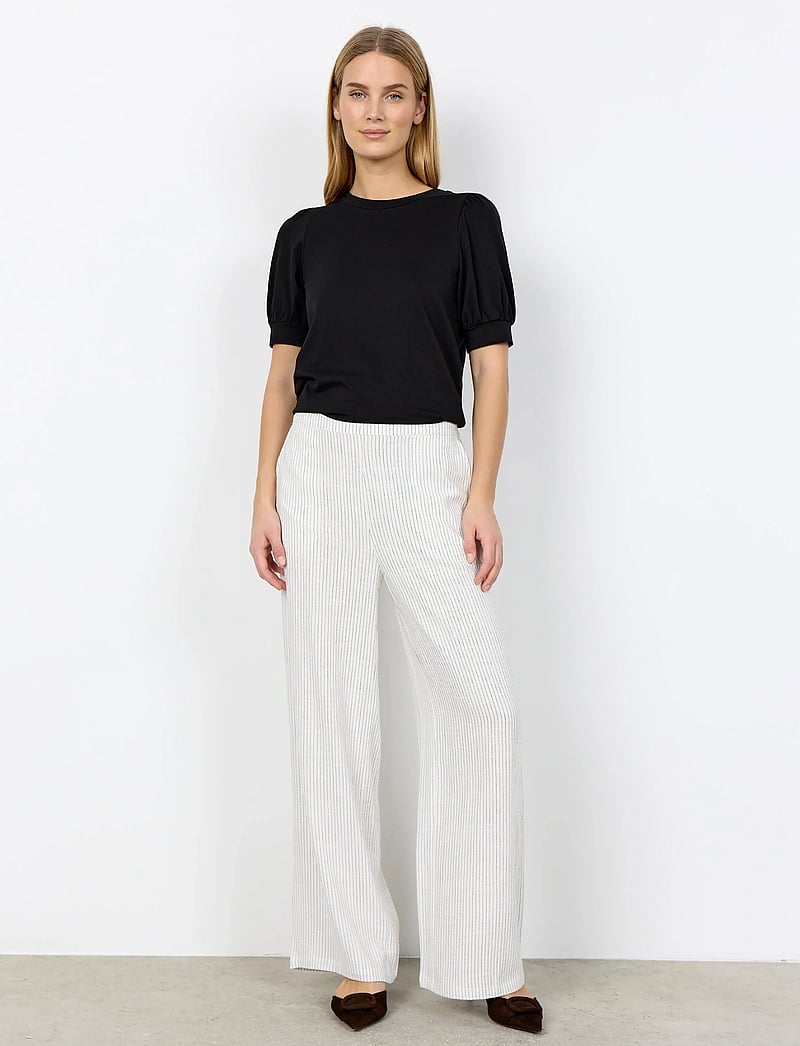 Soyaconcept - SC-CANNIE - hørbukser - 1100 offwhite combi - 0