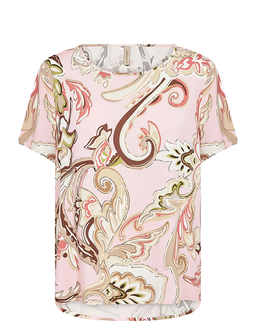 Soyaconcept - SC-CASJA - kurzärmelige blusen - 4120c rose combi - 1