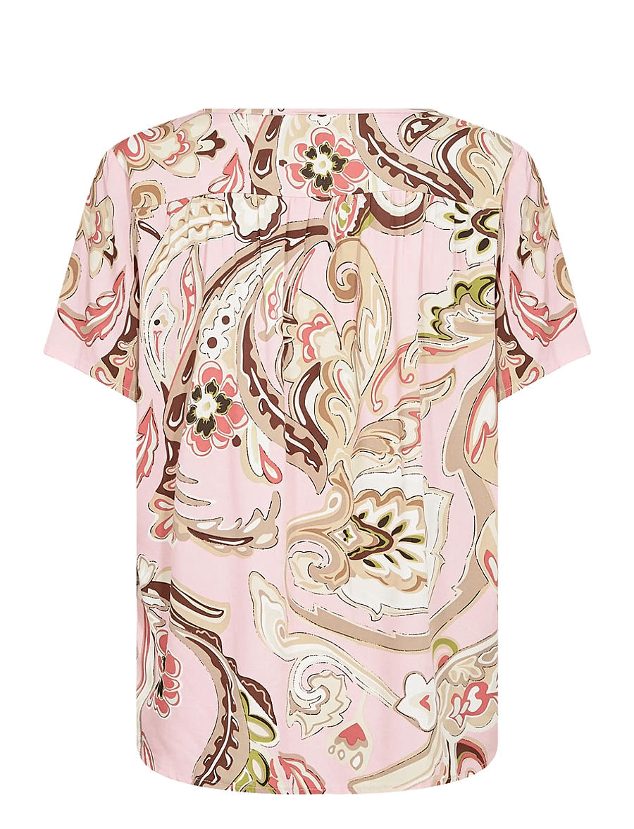 Soyaconcept - SC-CASJA - kurzärmelige blusen - 4120c rose combi - 2