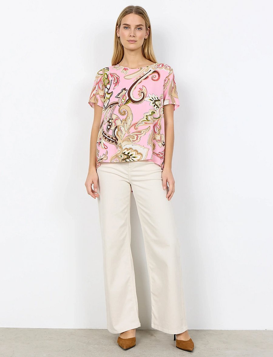 Soyaconcept - SC-CASJA - kurzärmelige blusen - 4120c rose combi - 3