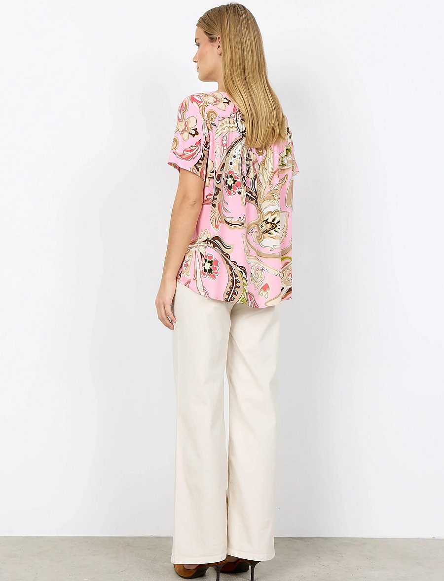 Soyaconcept - SC-CASJA - kurzärmelige blusen - 4120c rose combi - 4
