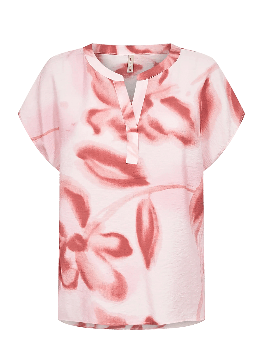 Soyaconcept - SC-CATE - bluzki z krótkim rękawem - 4120c rose combi - 1