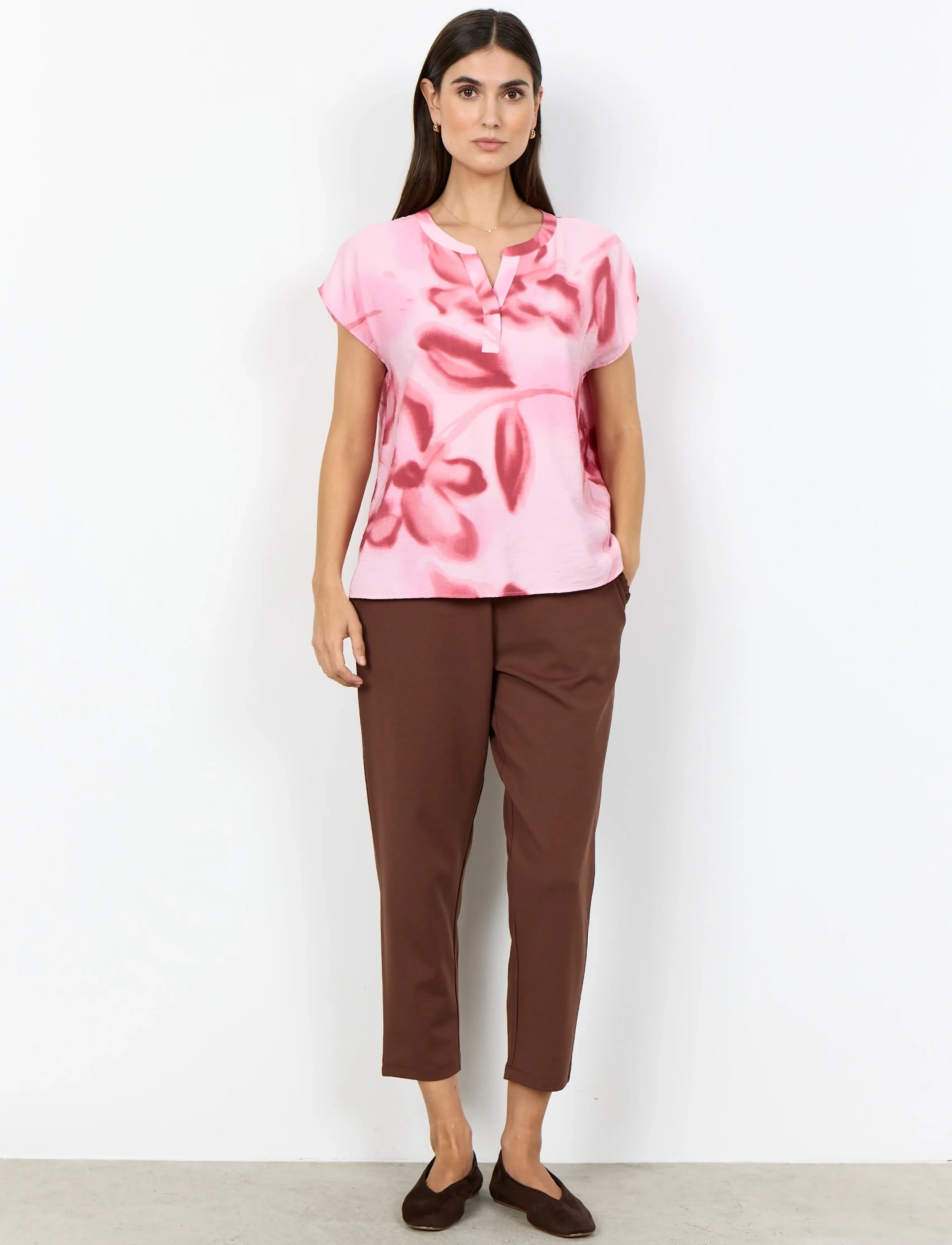 Soyaconcept - SC-CATE - short-sleeved blouses - 4120c rose combi - 3