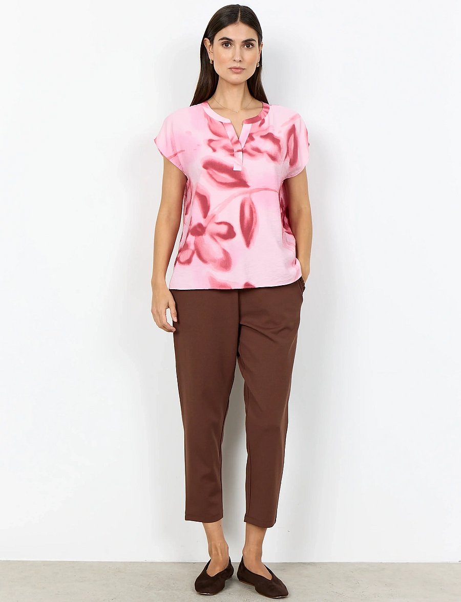 Soyaconcept - SC-CATE - bluzki z krótkim rękawem - 4120c rose combi - 3