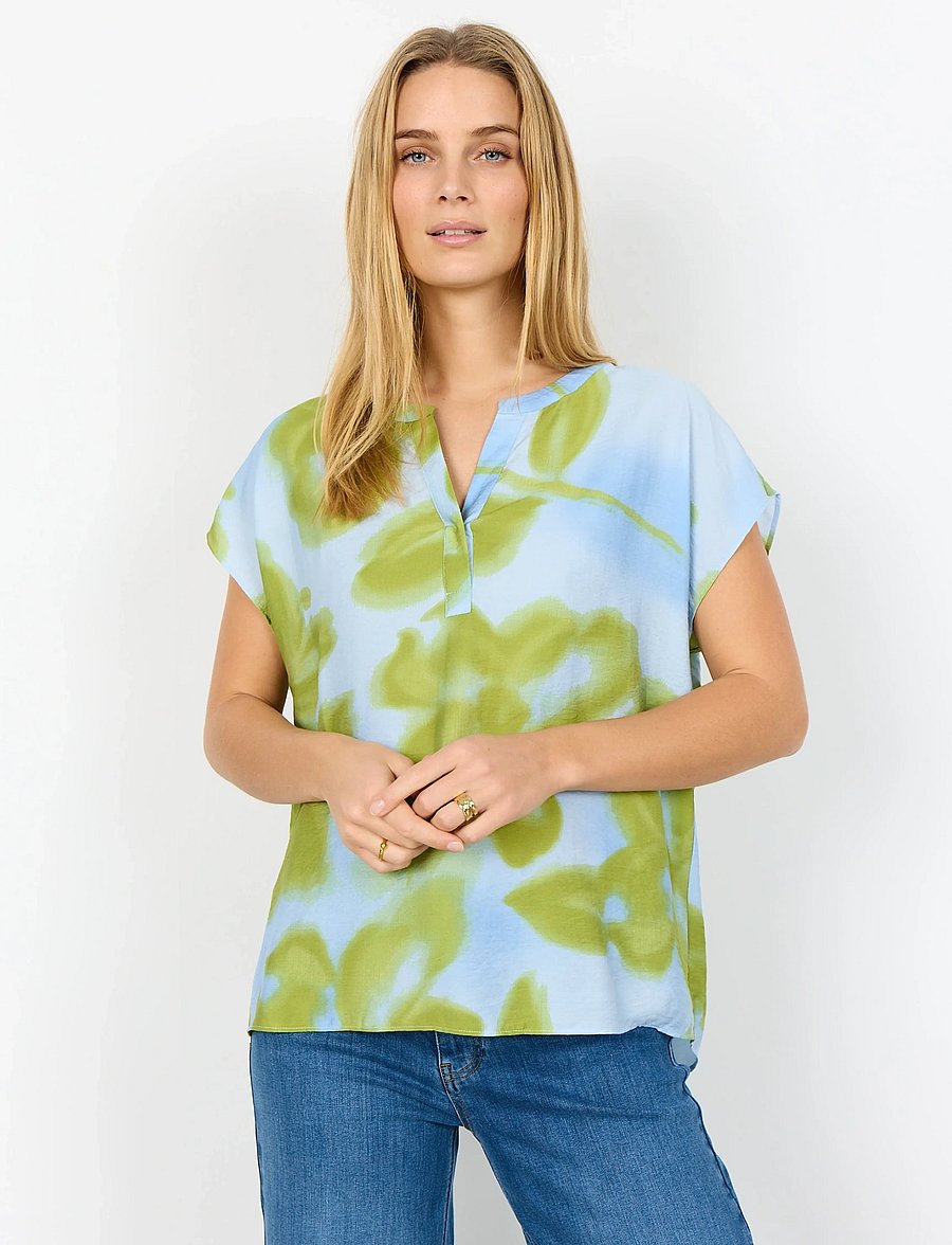 Soyaconcept - SC-CATE - kurzärmelige blusen - 6250 windsurfer combi - 0