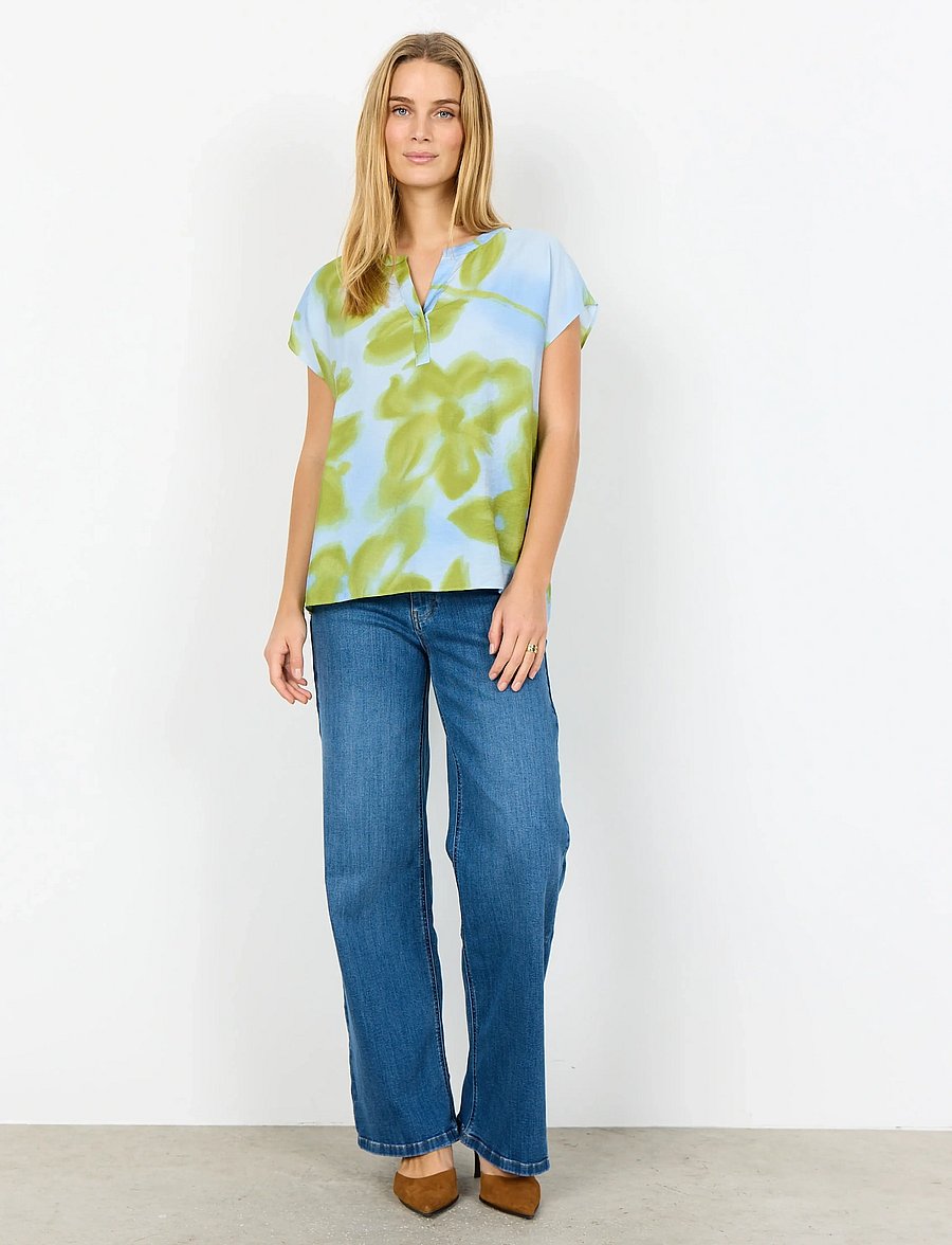 Soyaconcept - SC-CATE - kurzärmelige blusen - 6250 windsurfer combi - 3