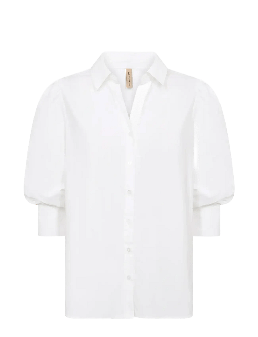 Soyaconcept - SC-NETTI - lühikeste varrukatega särgid - 1000 white - 1