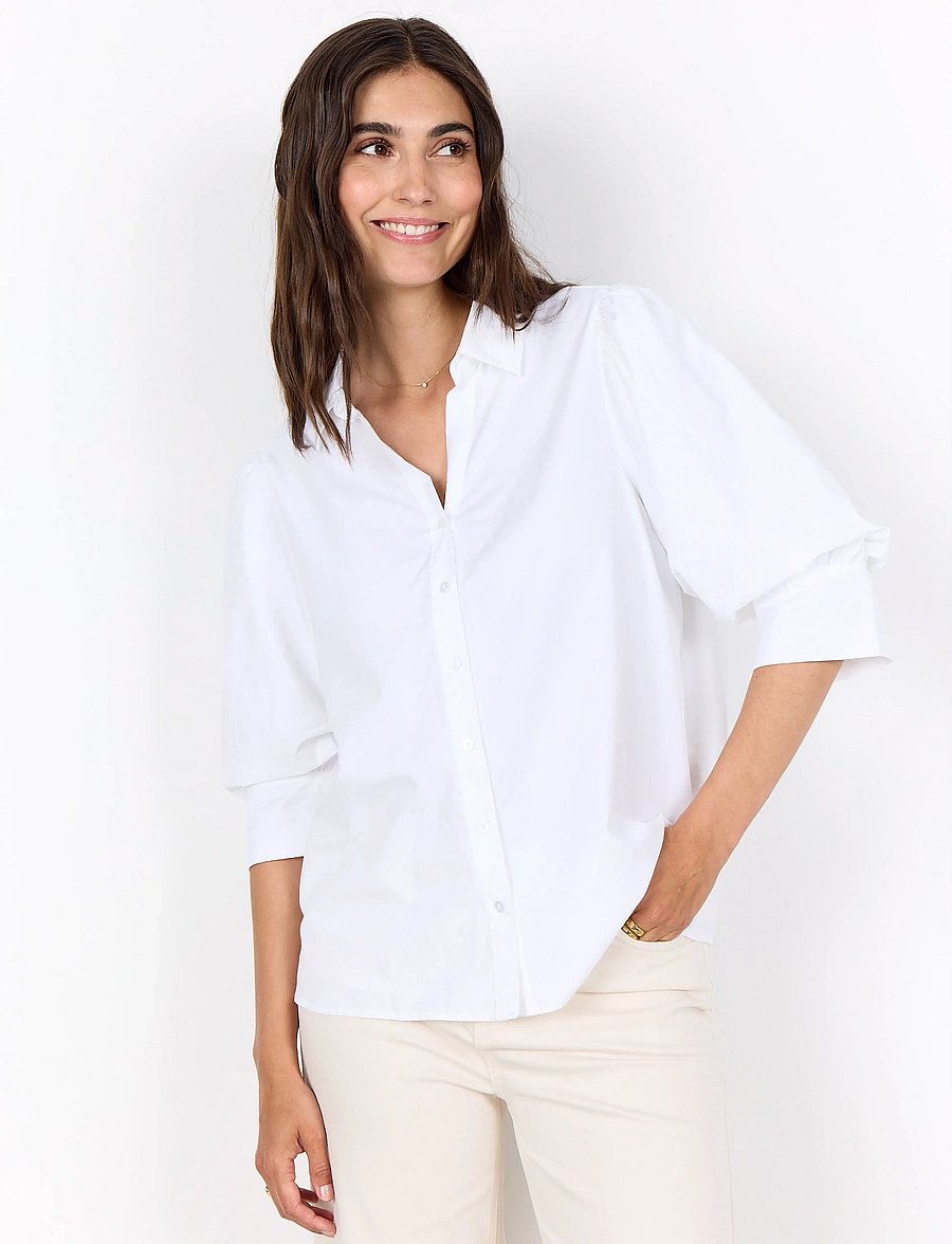 Soyaconcept - SC-NETTI - lühikeste varrukatega särgid - 1000 white - 0