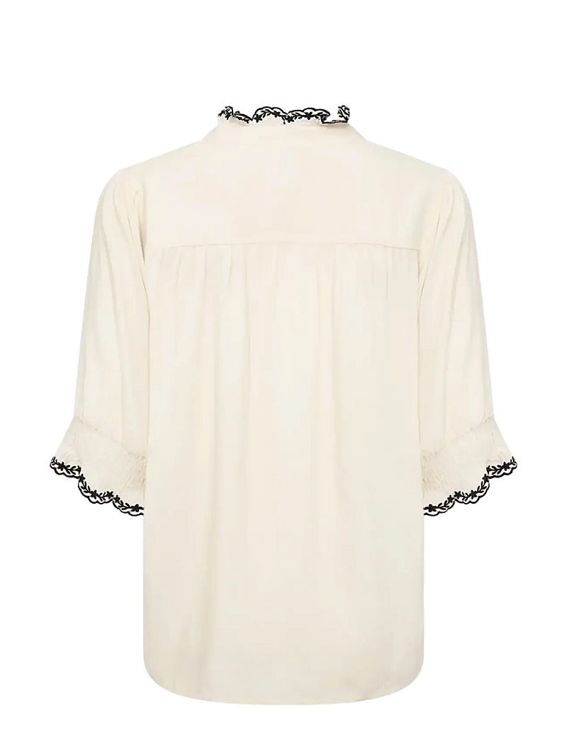 Soyaconcept - SC-RADIA - kortärmade blusar - 1620 cream - 2