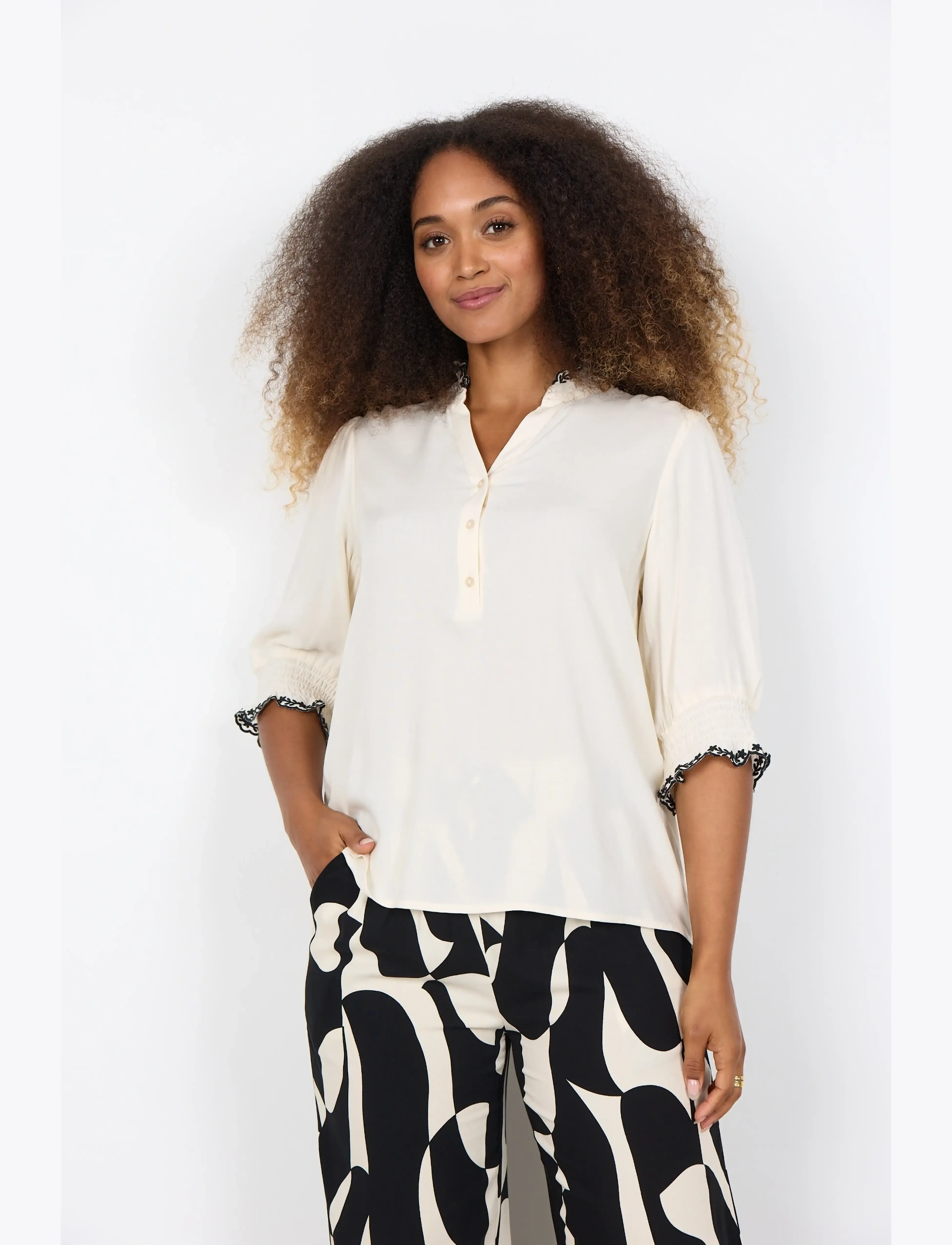 Soyaconcept SC-RADIA - Bluser & Skjorter - 1620 CREAM / white