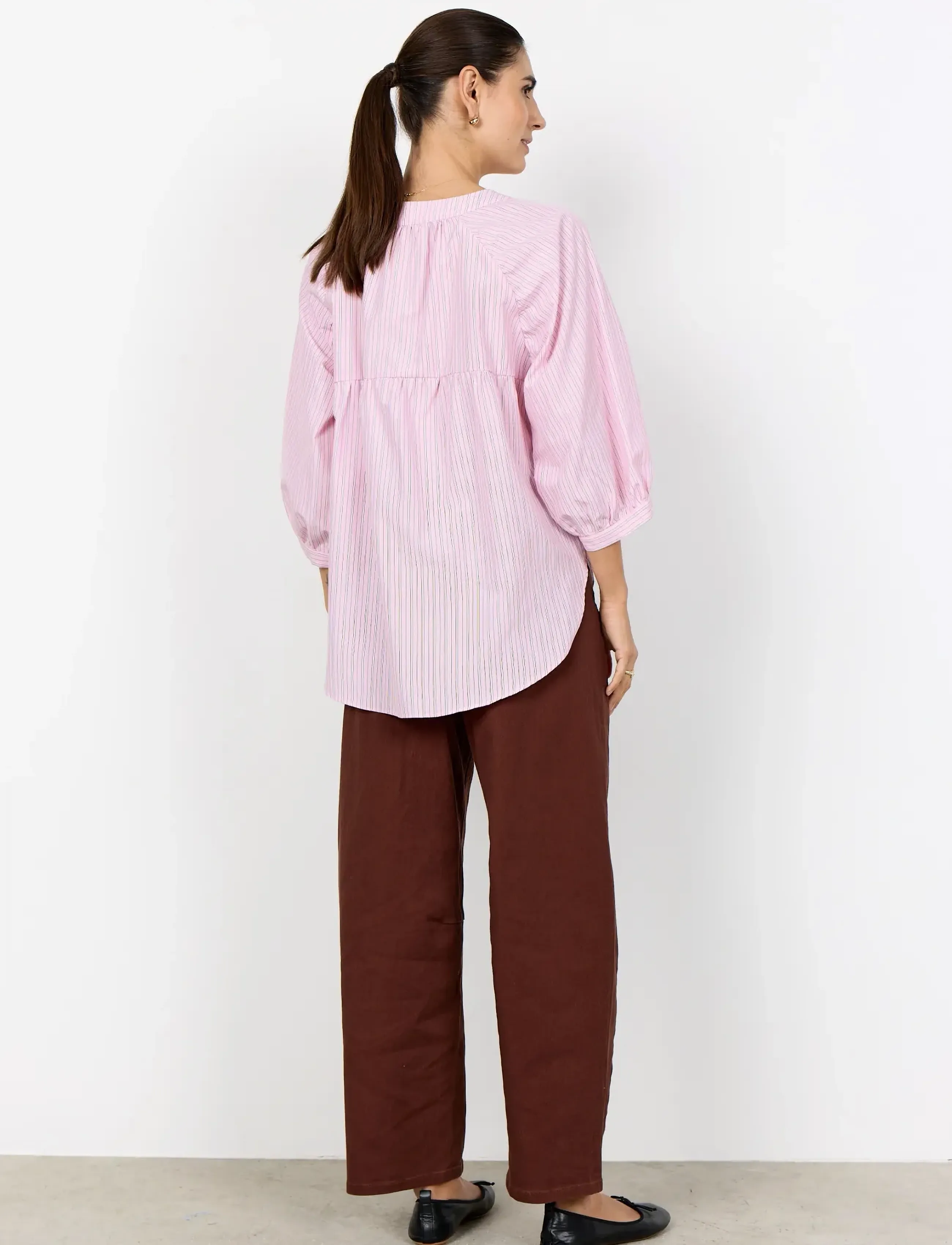 Soyaconcept - SC-CASSY - langærmede bluser - 4120c rose combi - 4