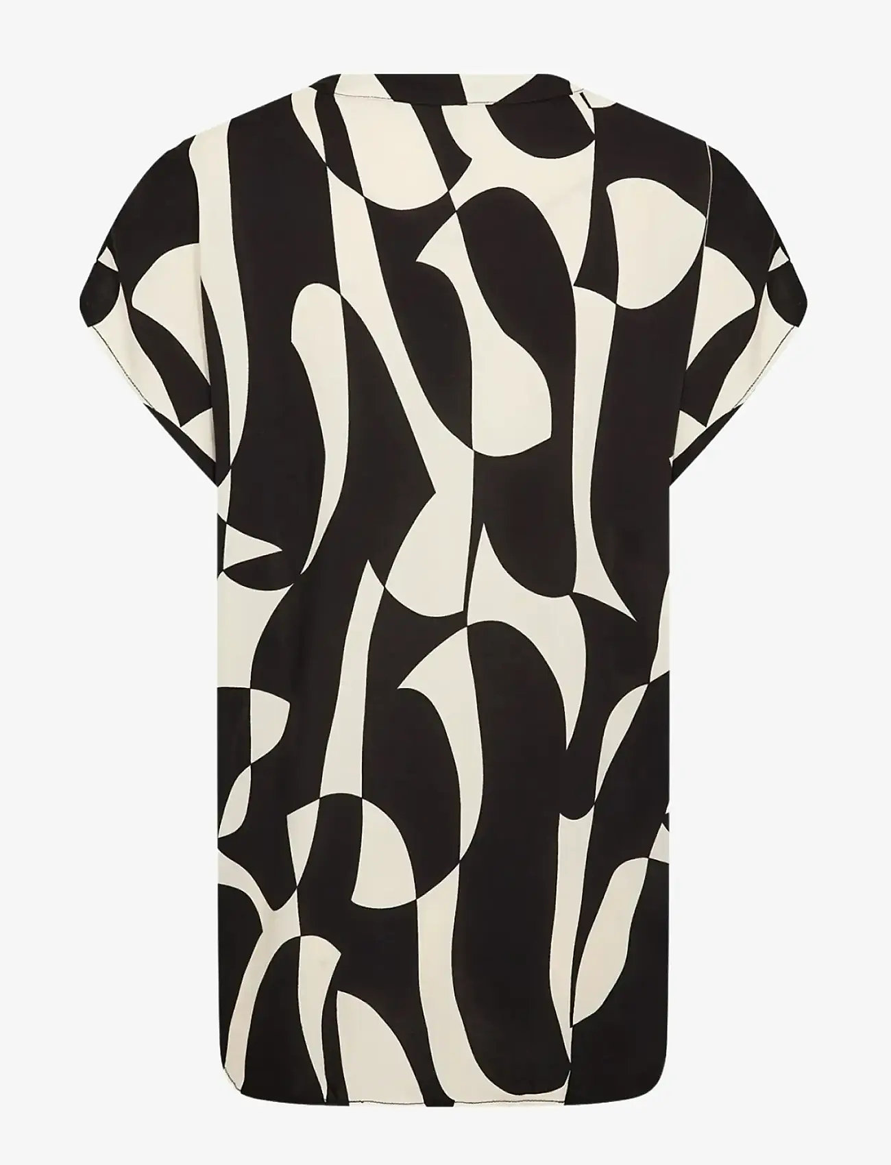 Soyaconcept - SC-CHANISE - kortärmade blusar - 9999 black combi - 2